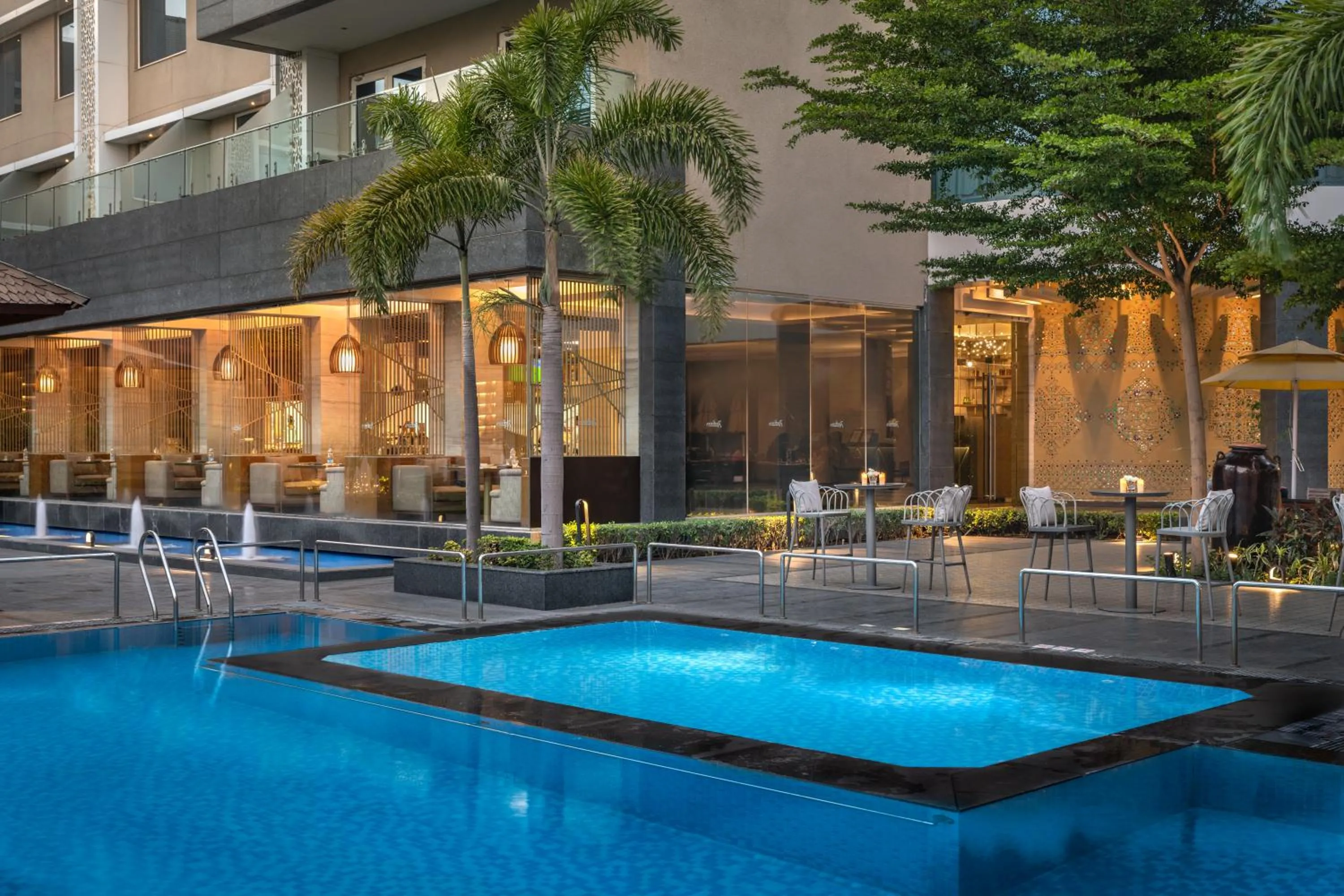 Swimming pool in Radisson Resort & Spa Kandla