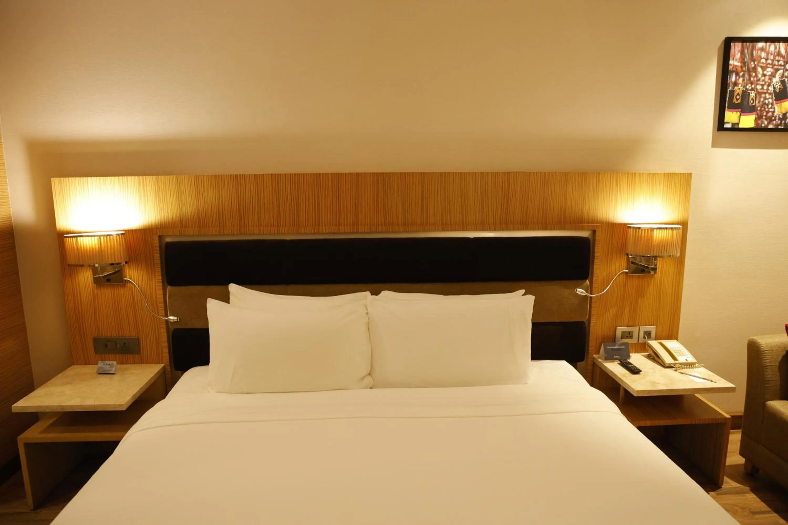 Bed in Radisson Resort & Spa Kandla