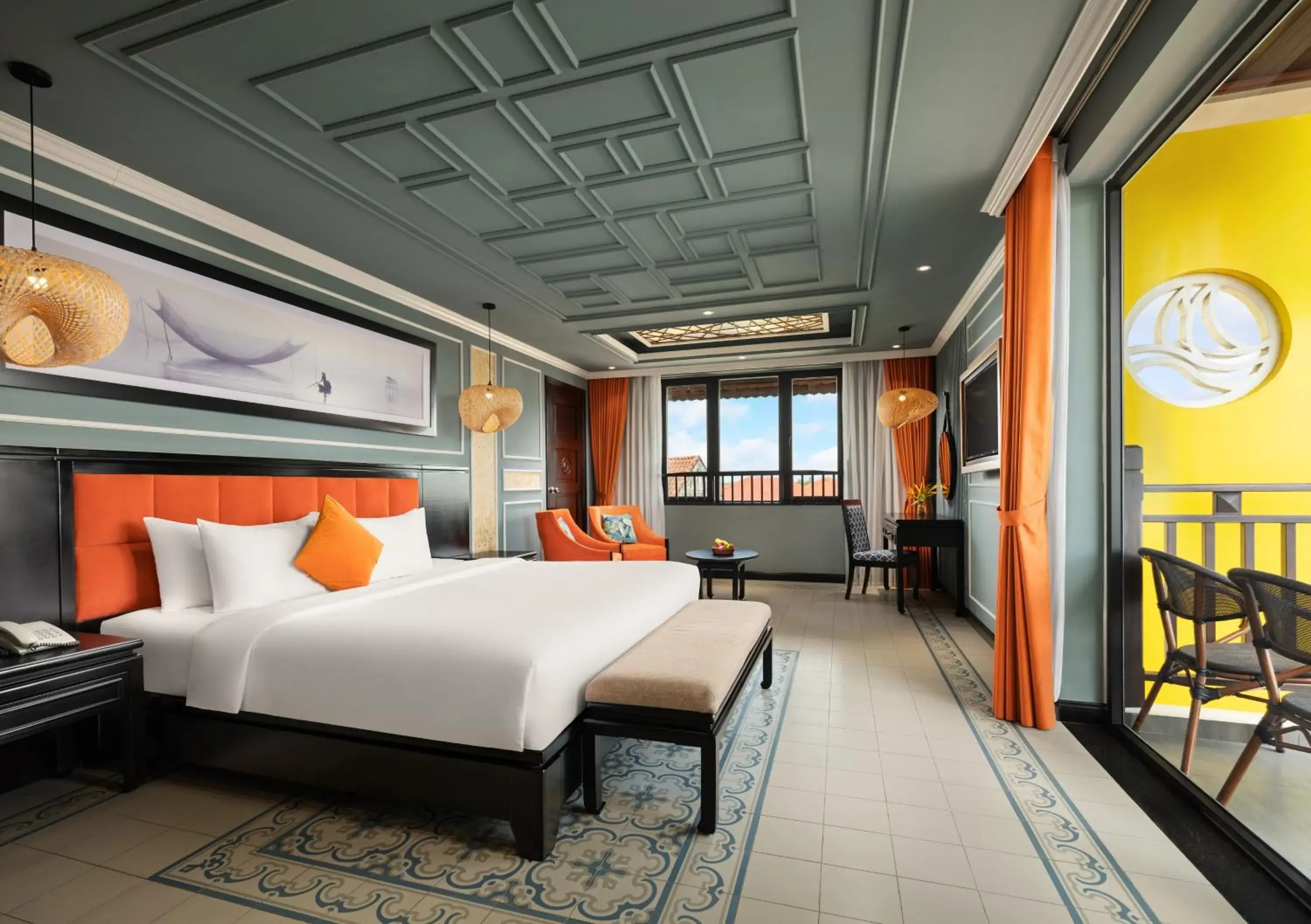 Deluxe Double Room with Balcony and City View in Bel Marina Hoi An Resort Deluxe Double Room with Balcony and City View in Bel Marina Hoi An Resort