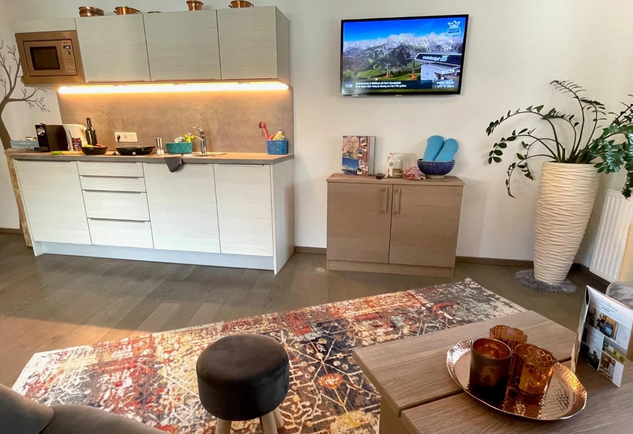 Living room in Aparthotel Bergtraum