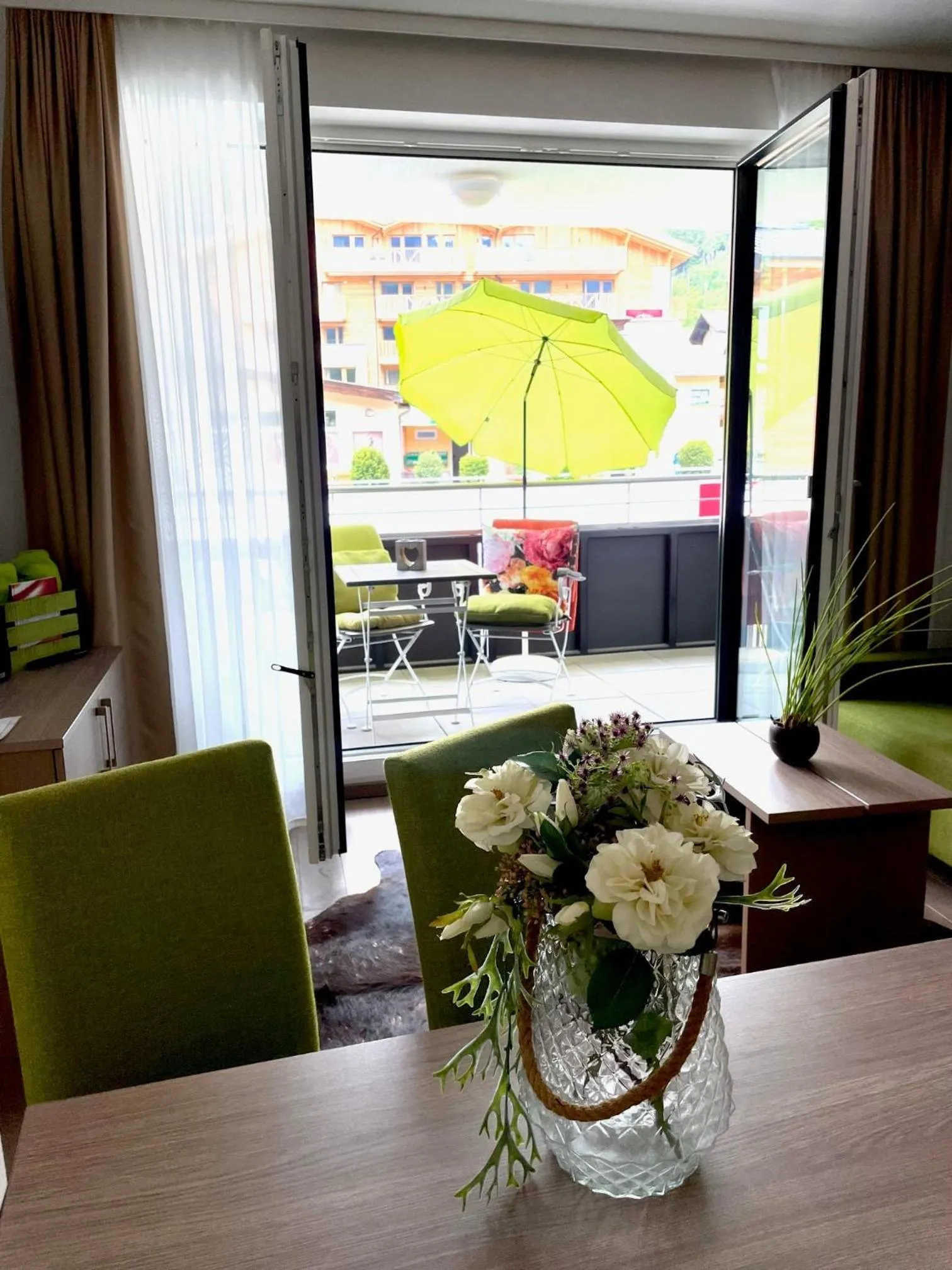 Balcony/Terrace in Aparthotel Bergtraum