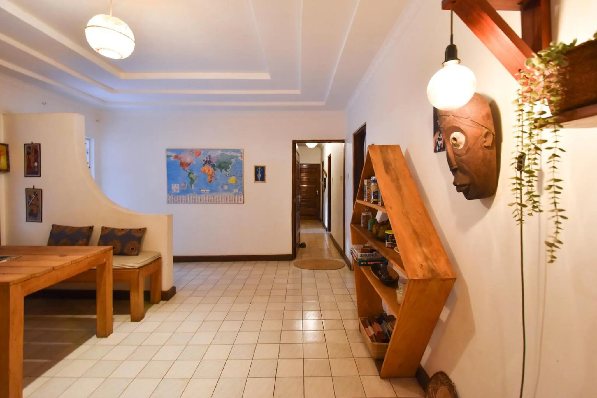 Seating area in Utamaduni House B&B