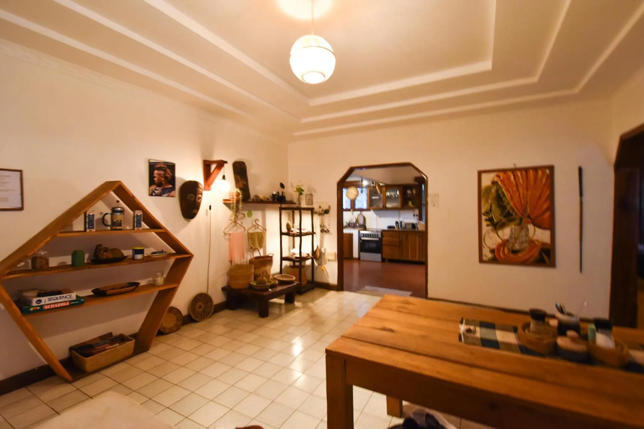 Seating area in Utamaduni House B&B