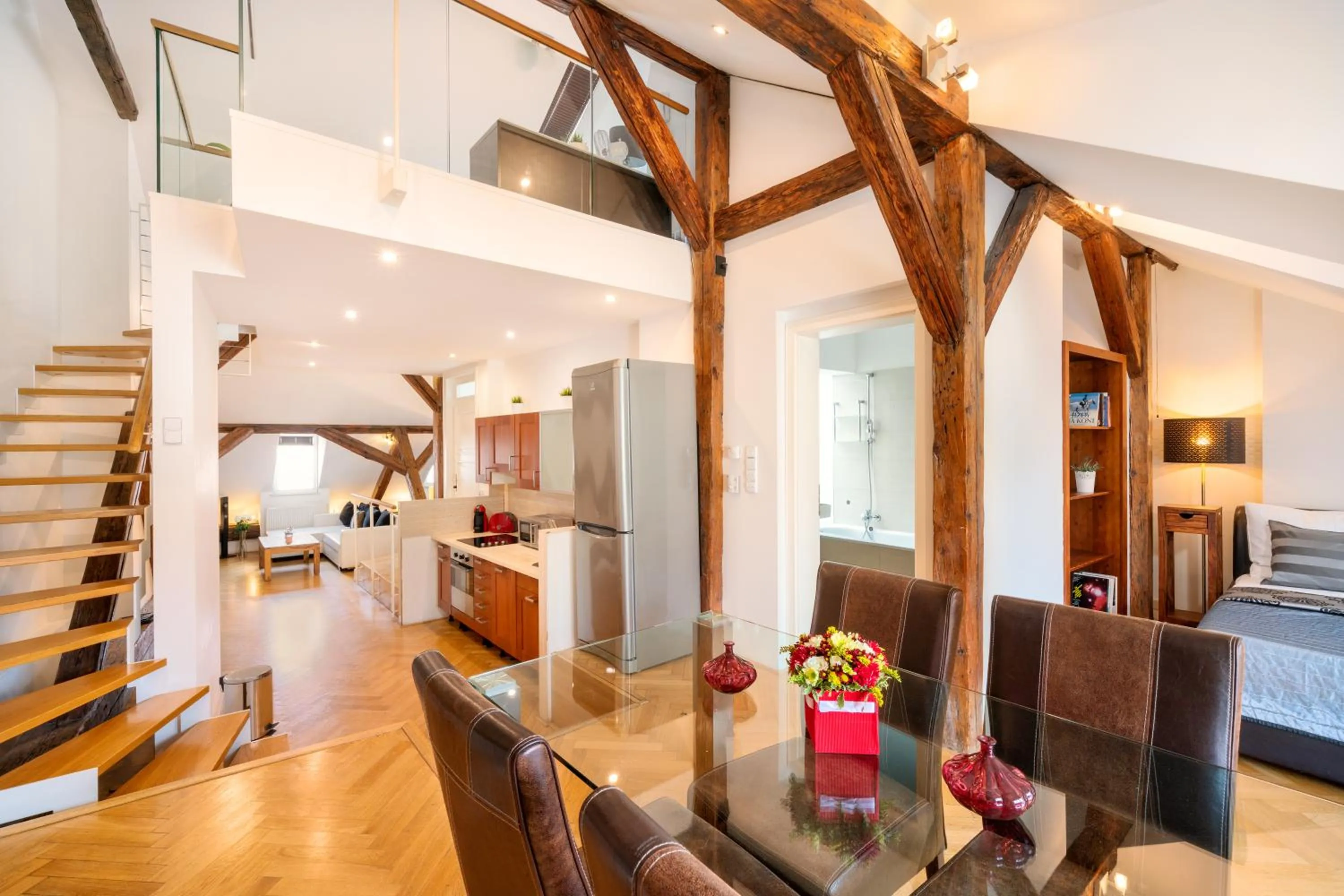 Bed in Old Town Square Premium Residence