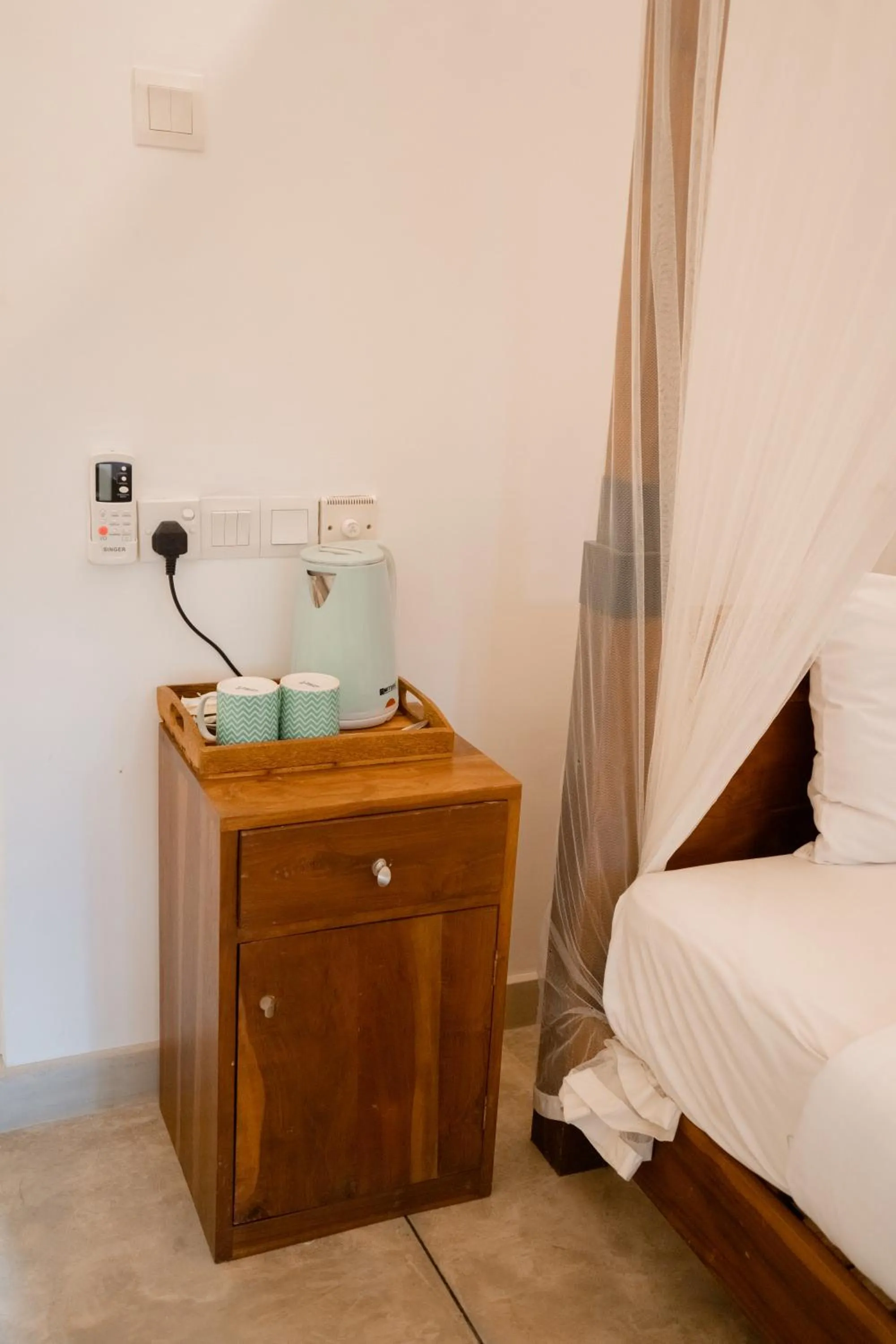 Coffee/tea facilities, Bed in French Garden Kandy