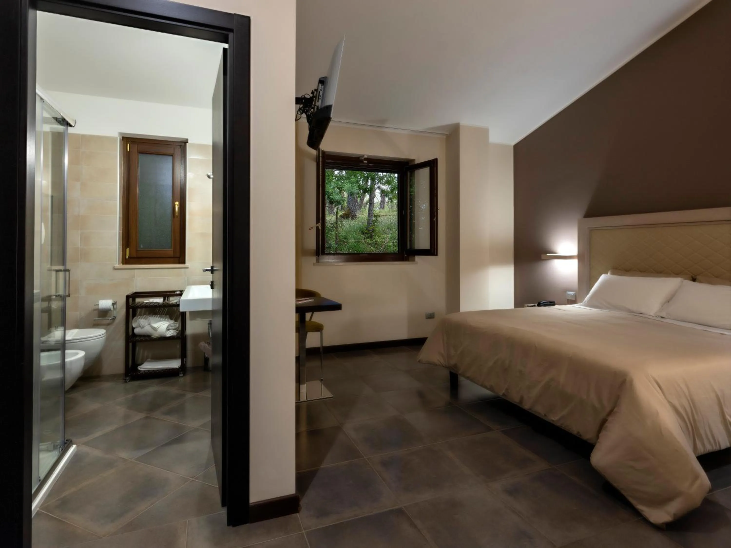 Bed in Il Castagneto Hotel