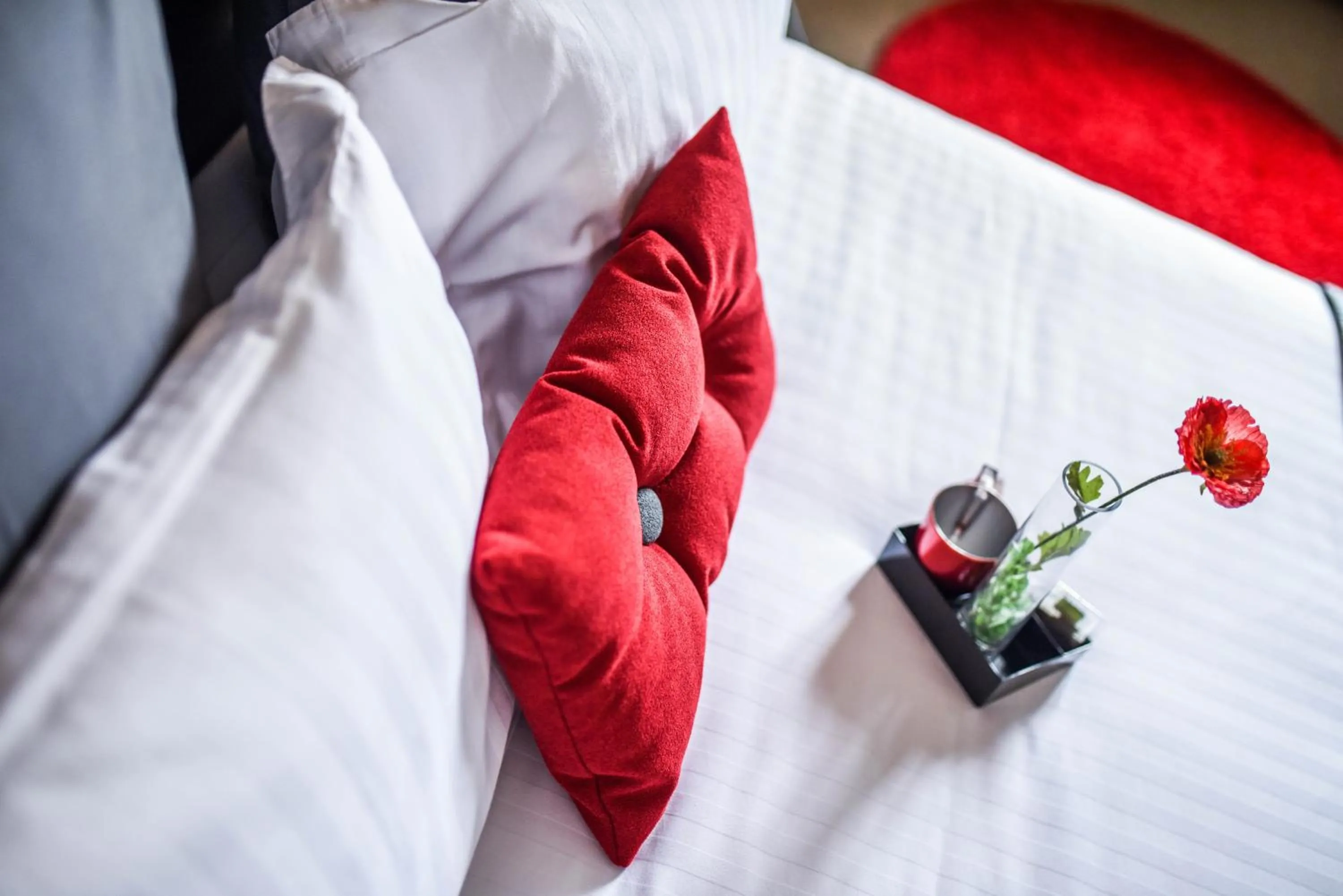 Bed in Hôtel Auberge l'Estanquet