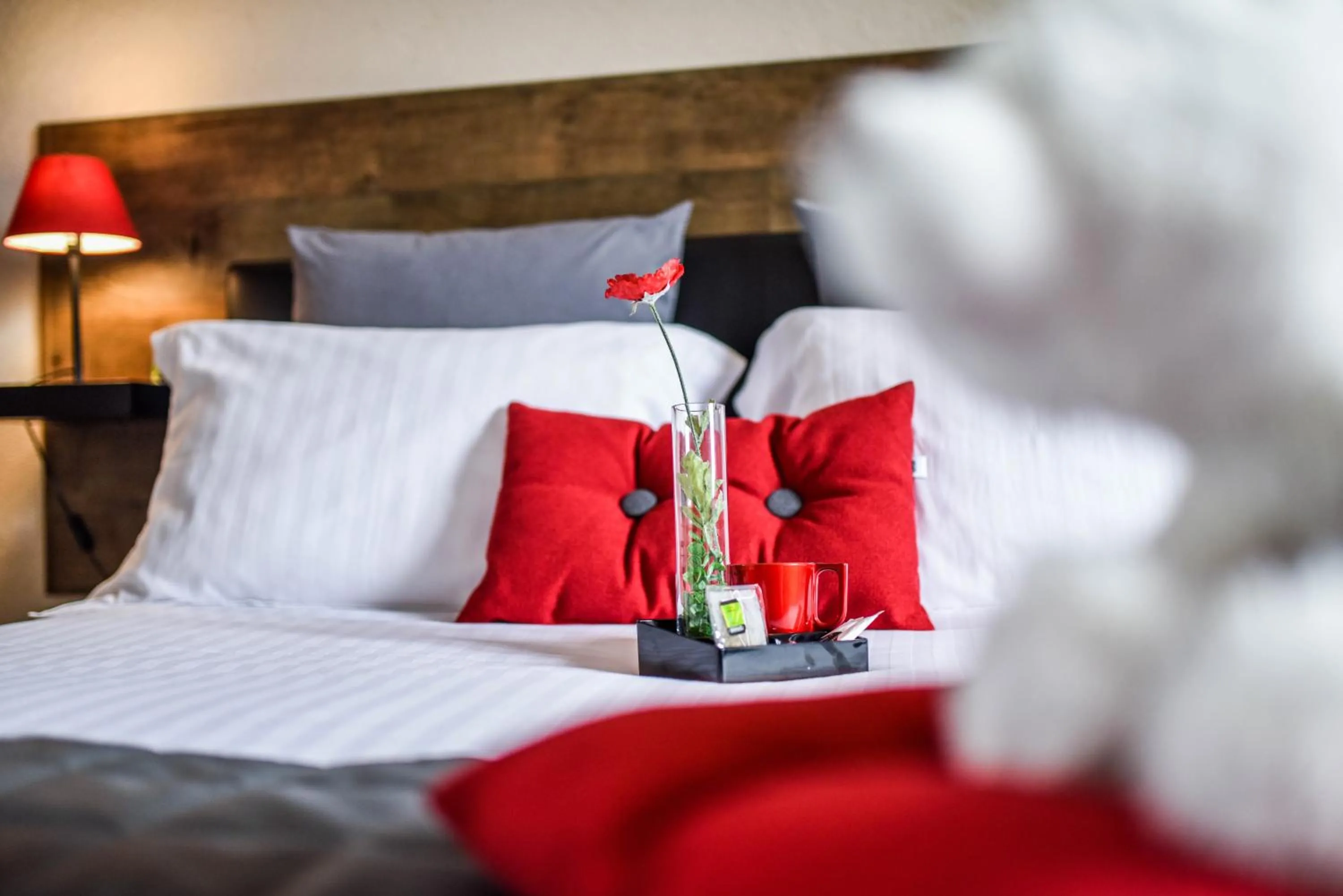 Bed in Hôtel Auberge l'Estanquet