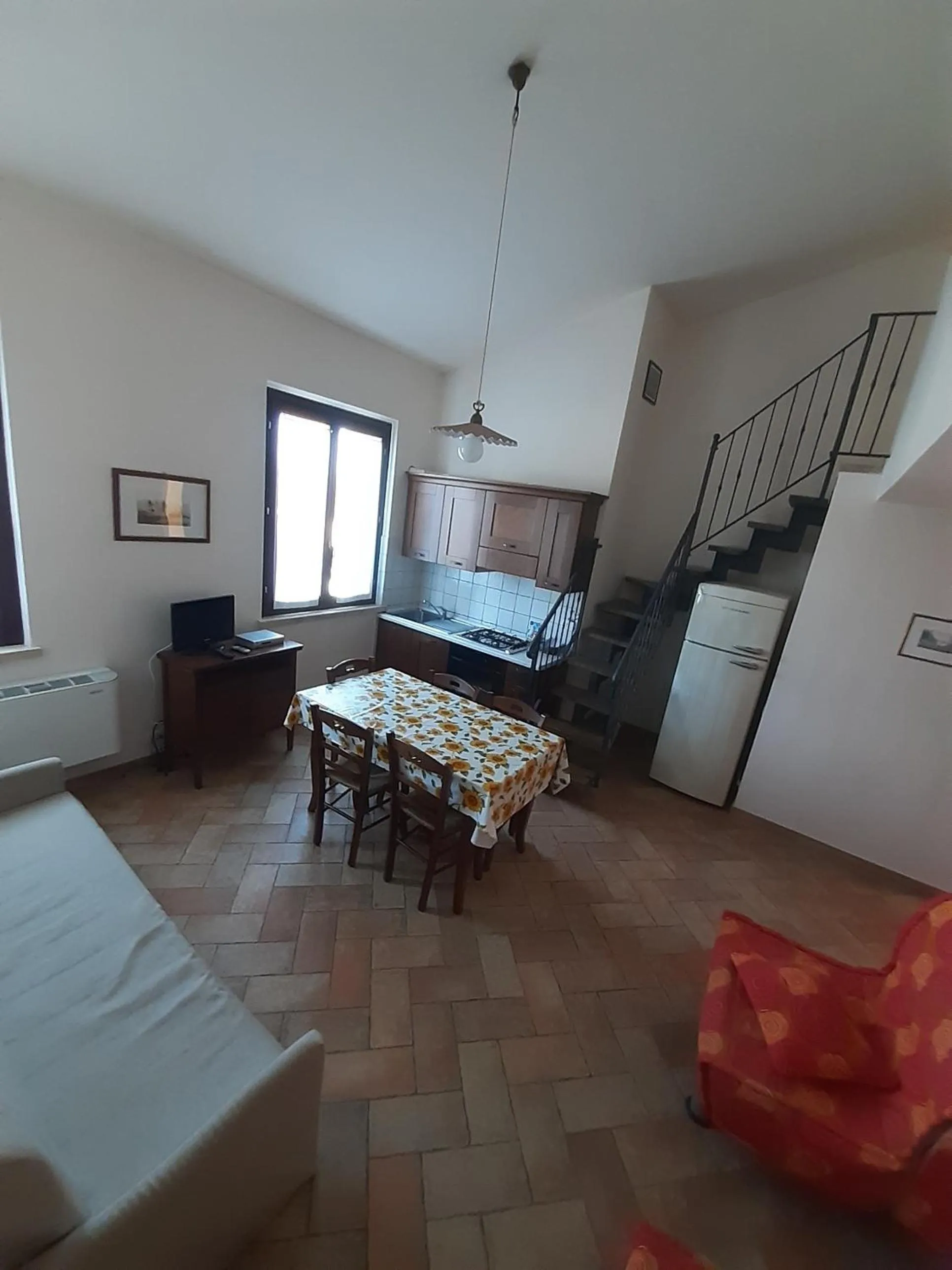 kitchen, Bed in Casale del Conero