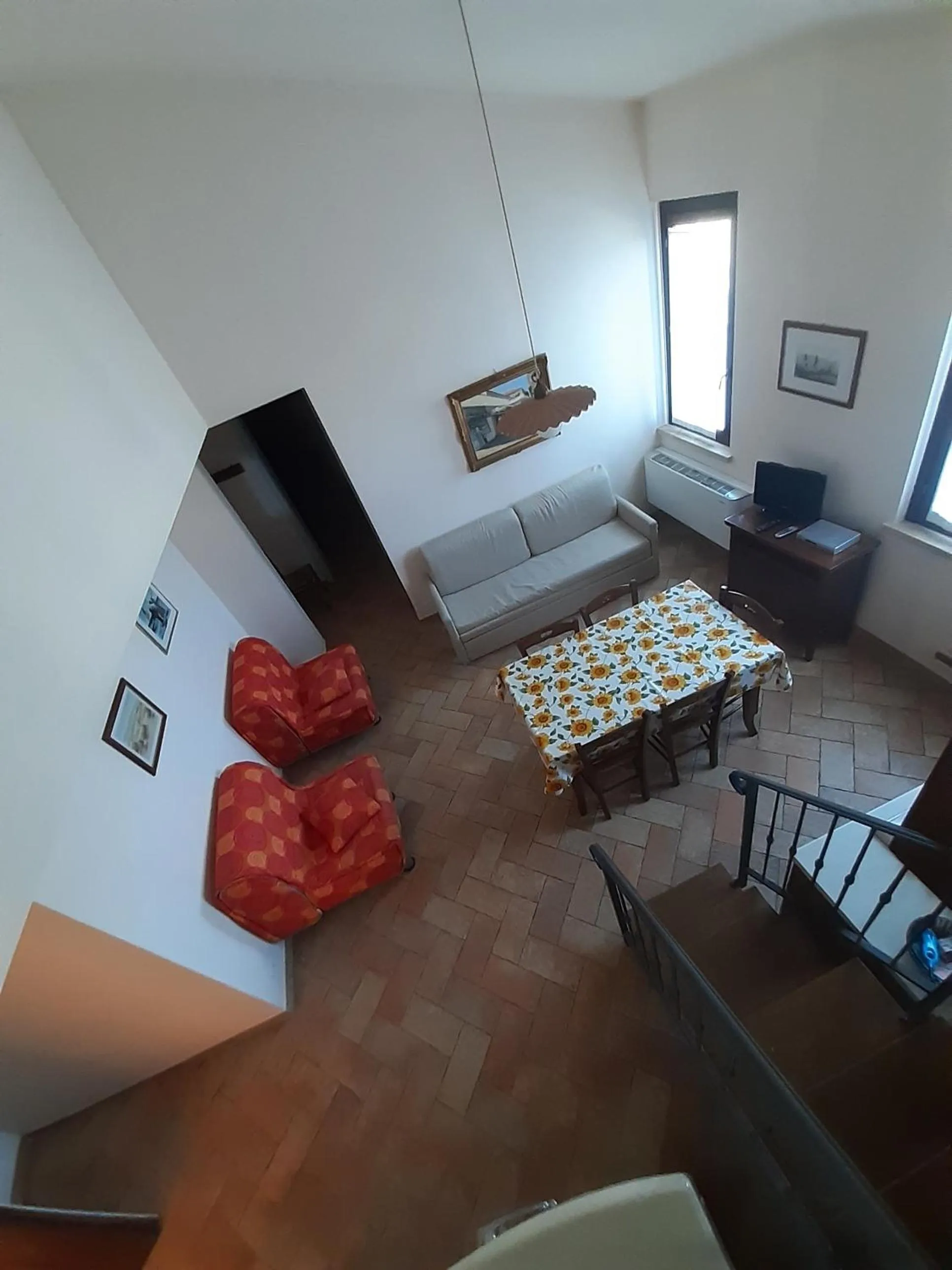 Kitchen or kitchenette, Bed in Casale del Conero