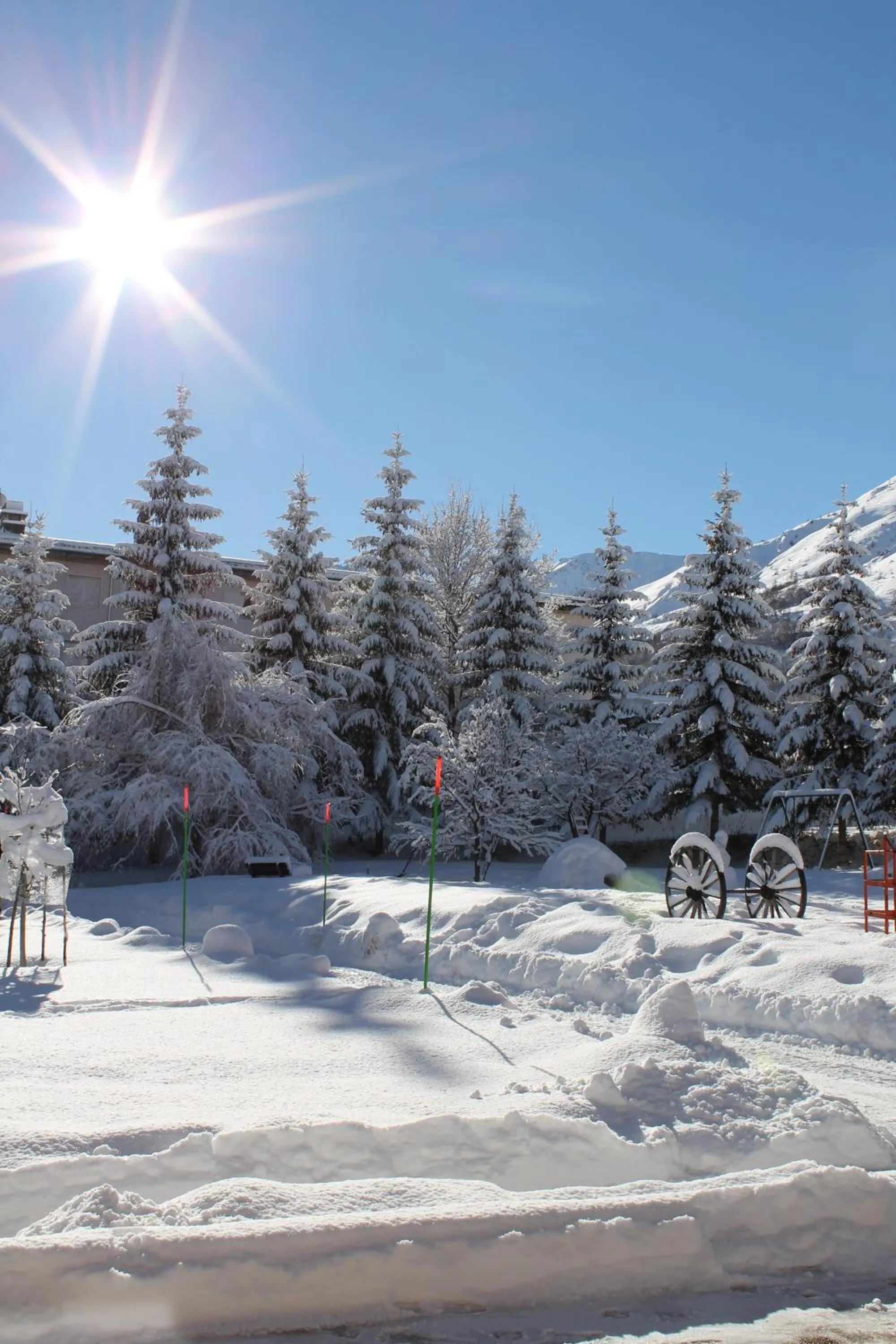 Children play ground in Hôtel du Crêt Rond