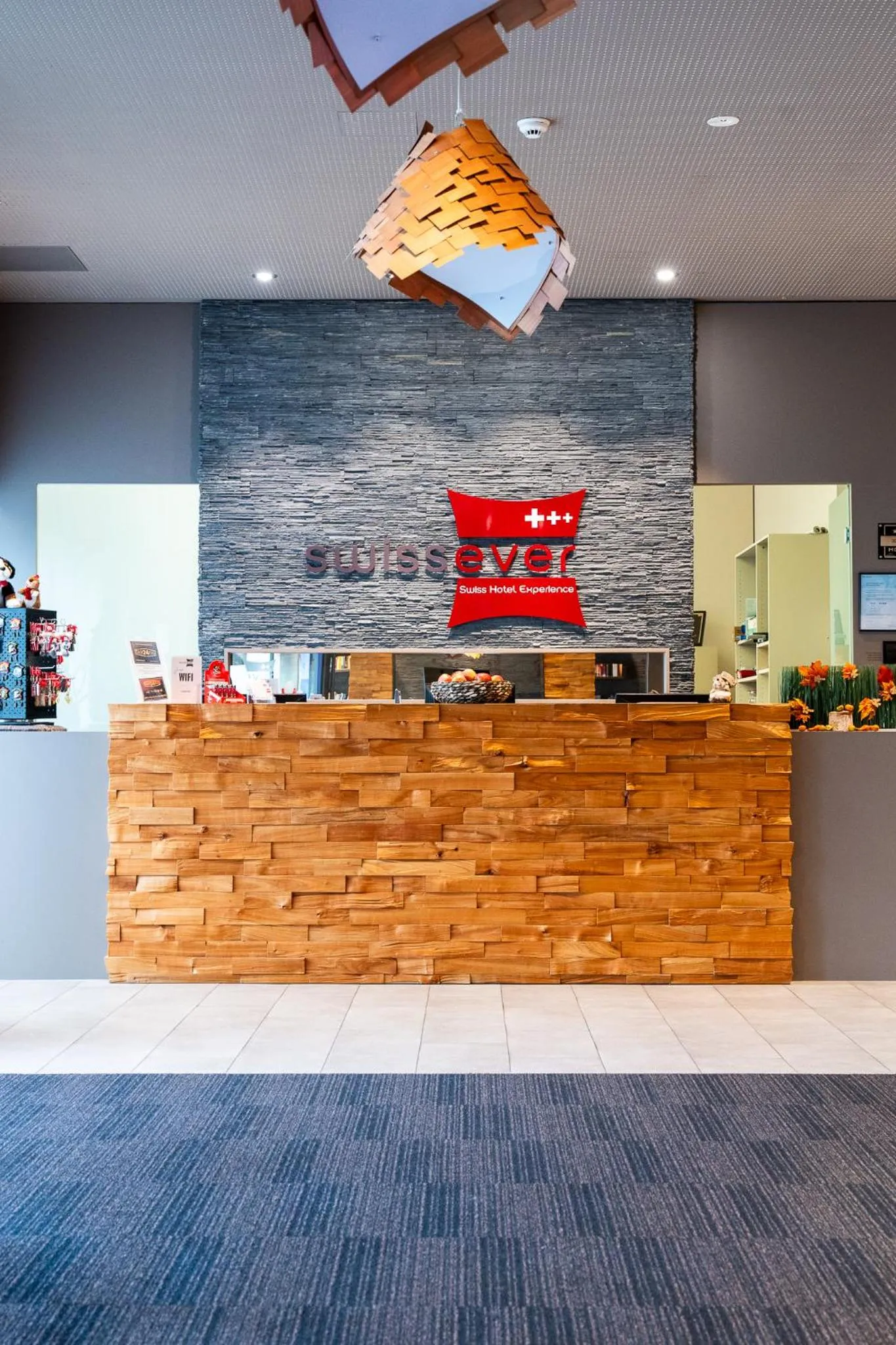 Lobby or reception in SwissEver Hotel Zug