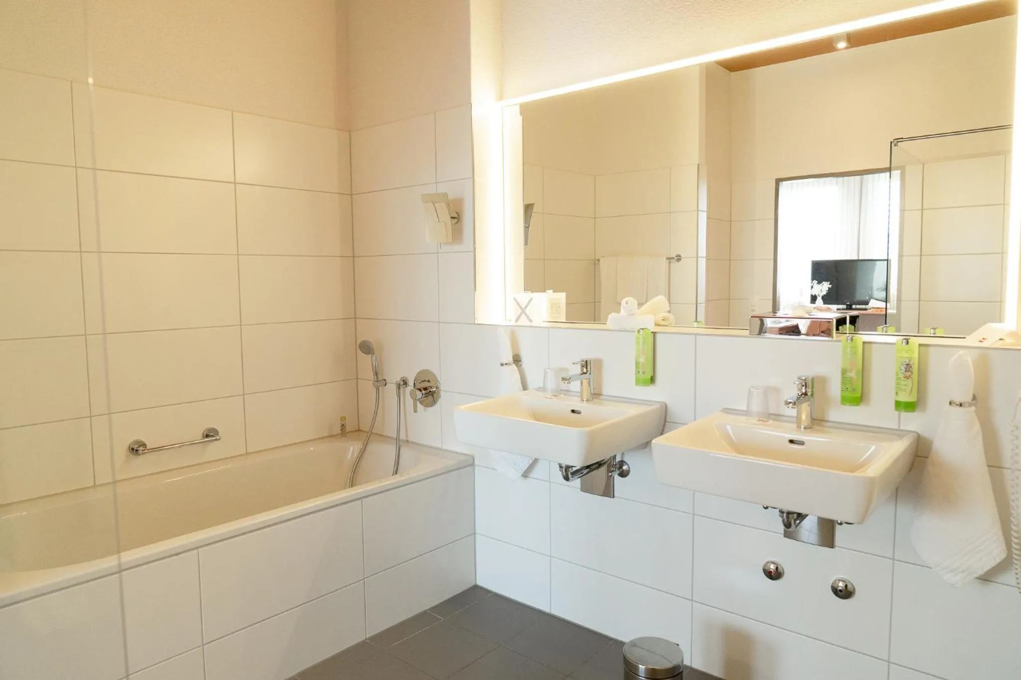 Bathroom in SwissEver Hotel Zug