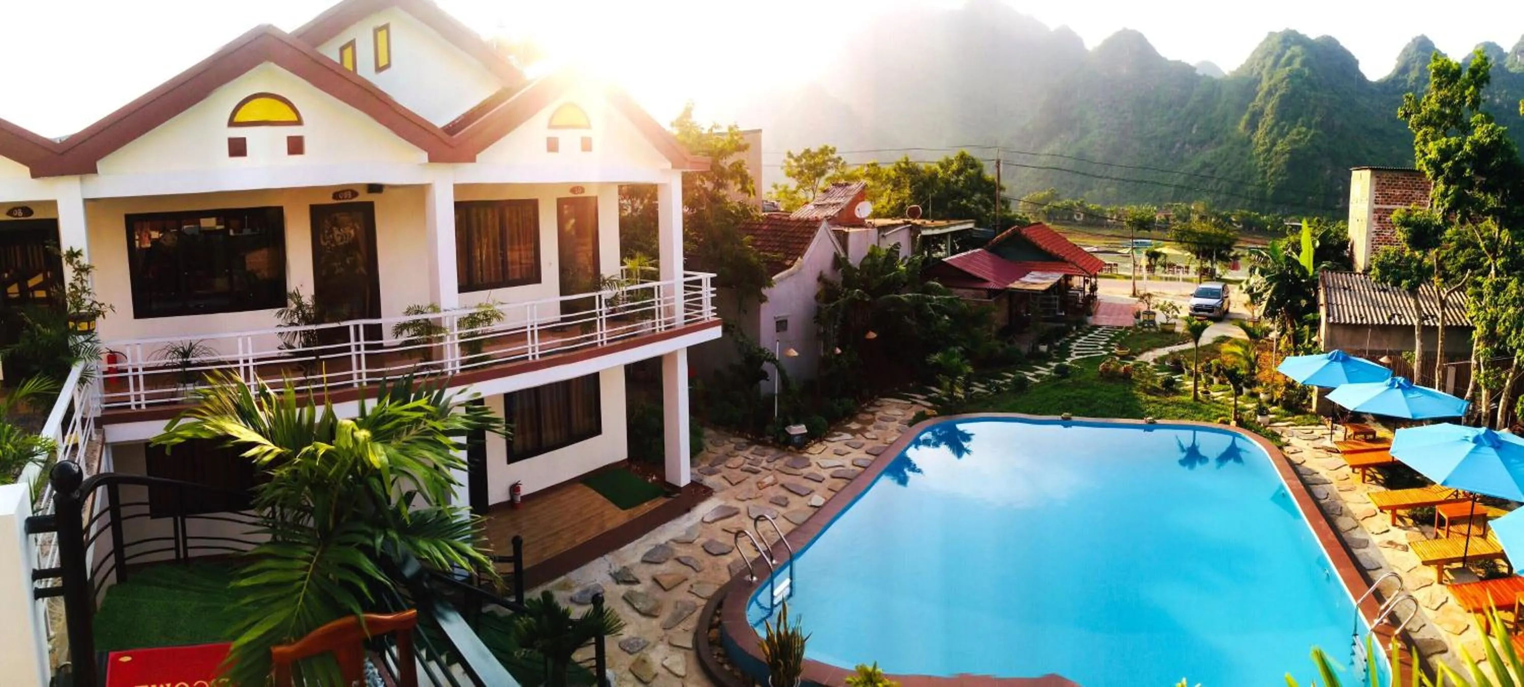 Pool view in Lucky Homes