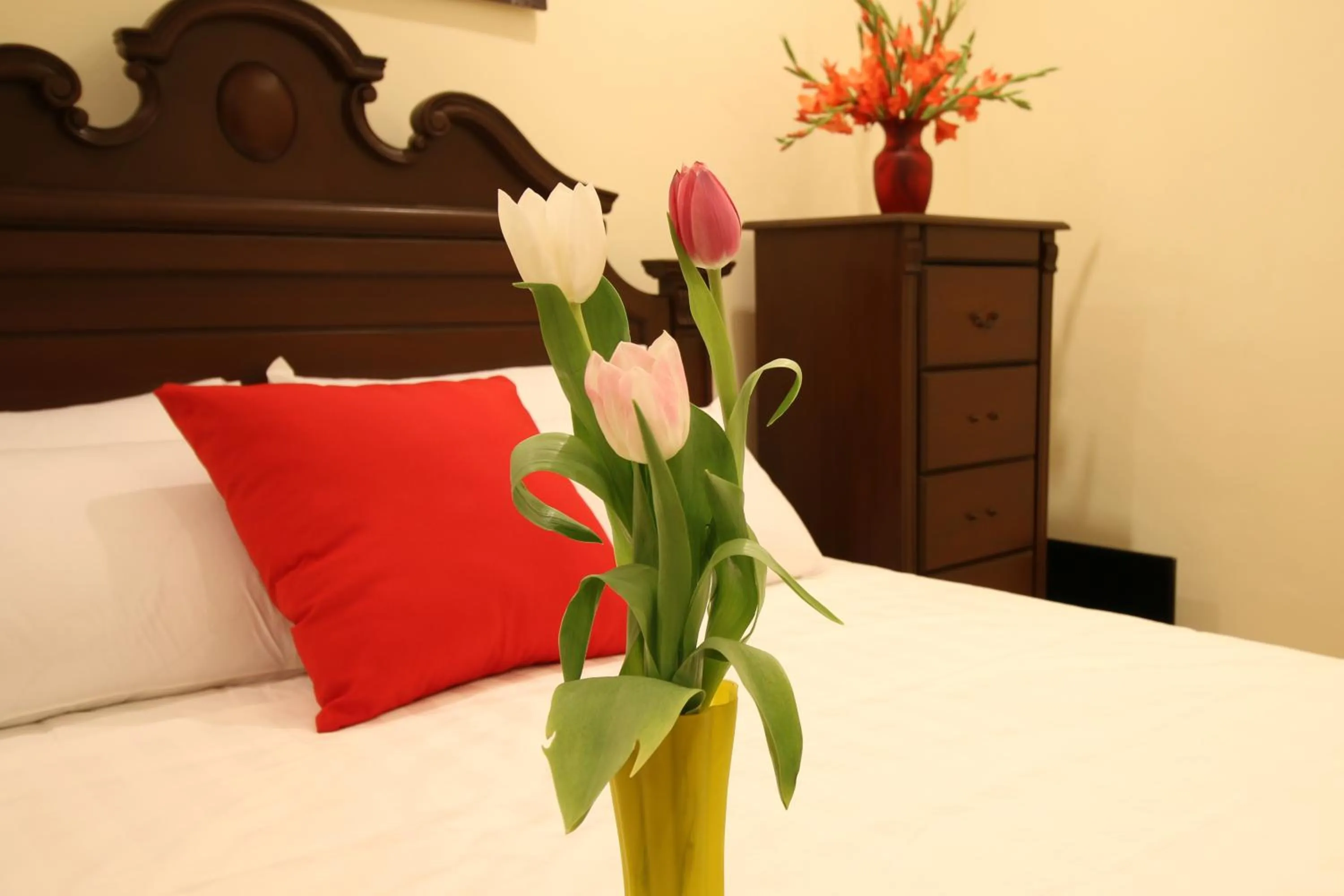 Bed in A&A Garden Suites