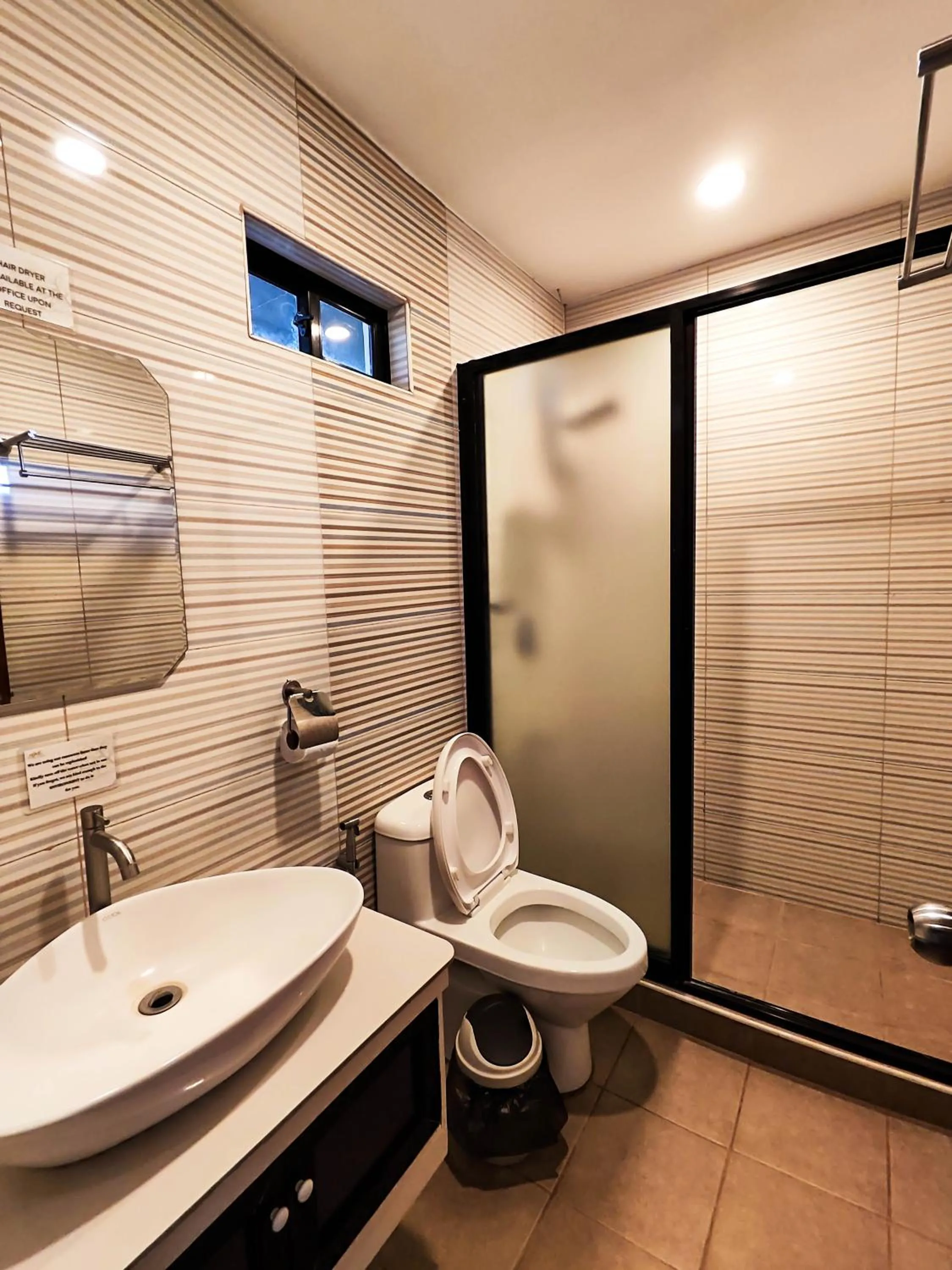 Shower in A&A Garden Suites