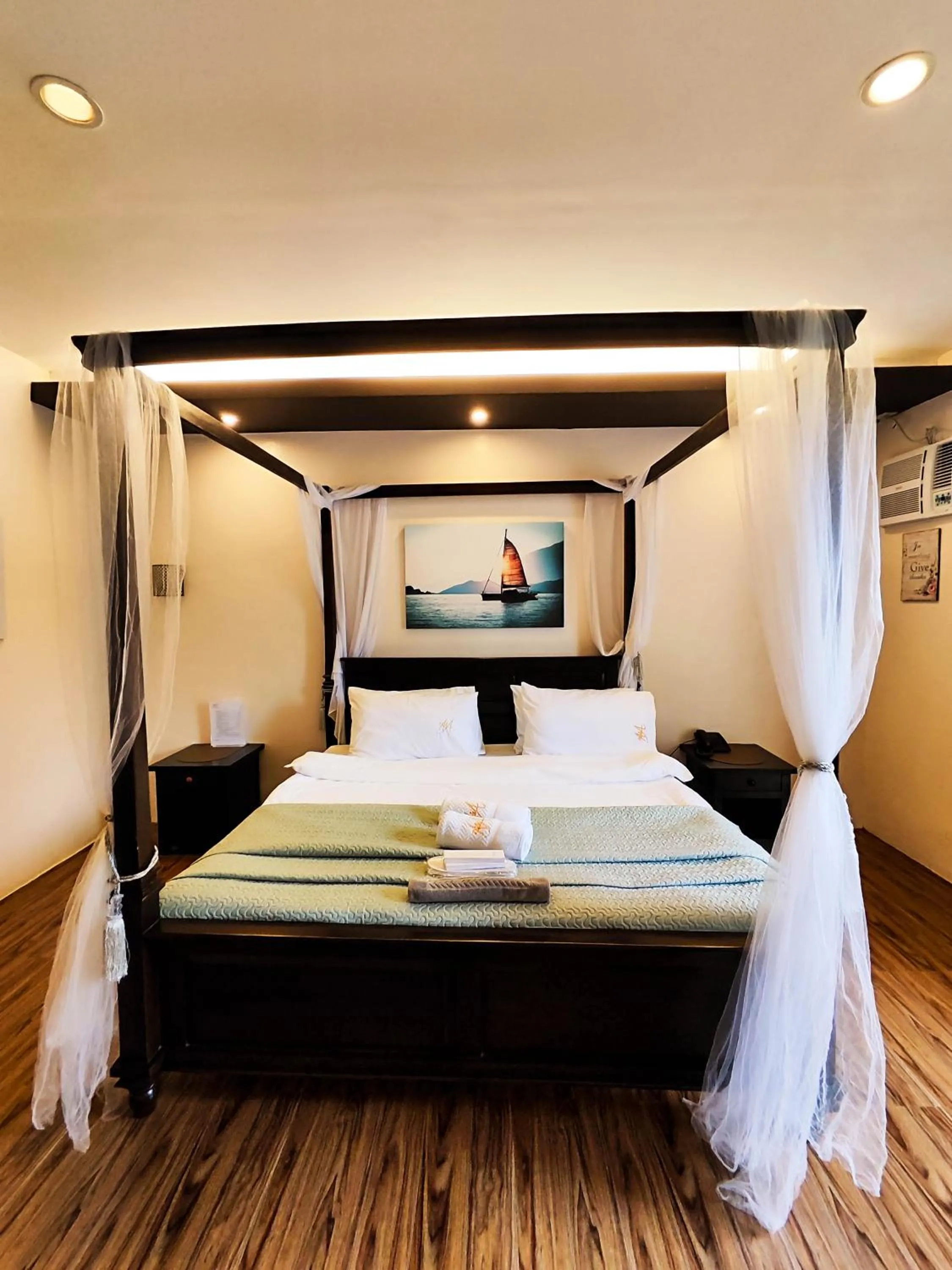 Bed in A&A Garden Suites