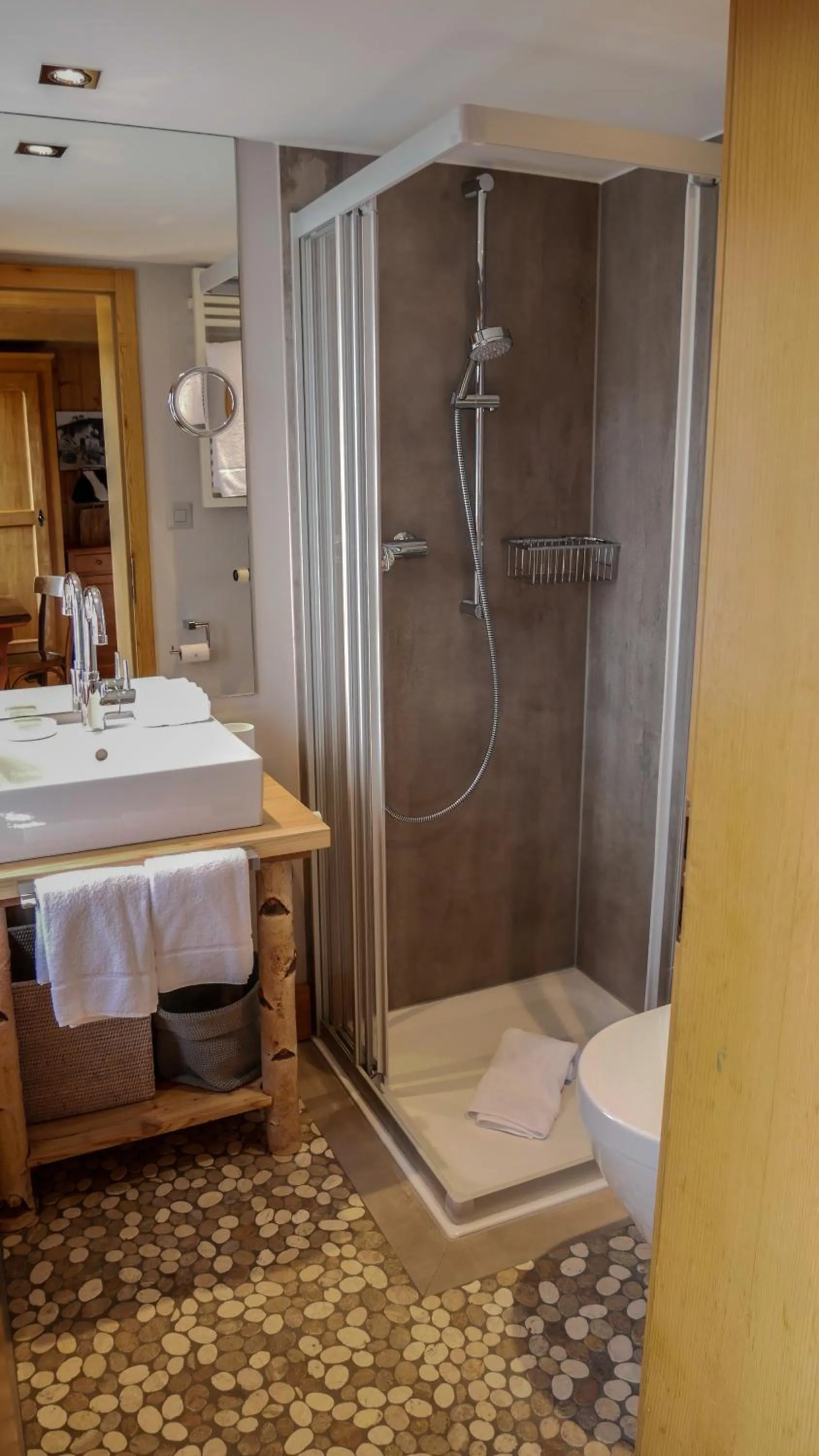 Shower in Hôtel Le Grand Chalet Favre