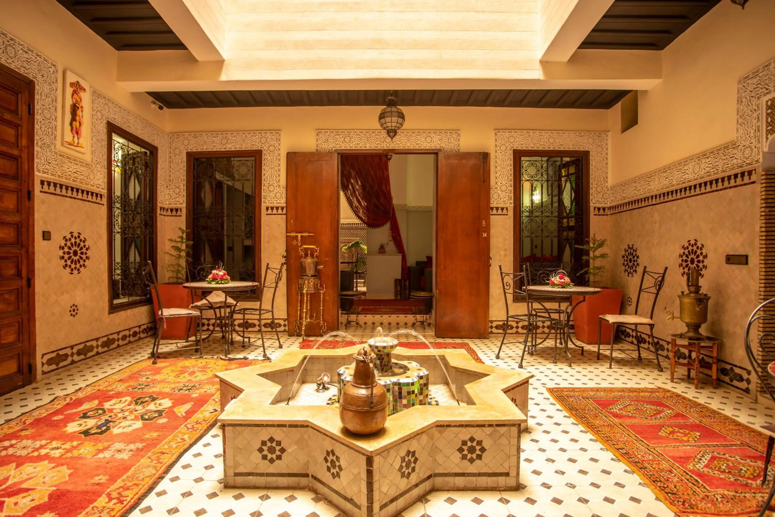 Seating area in Riad Aymane