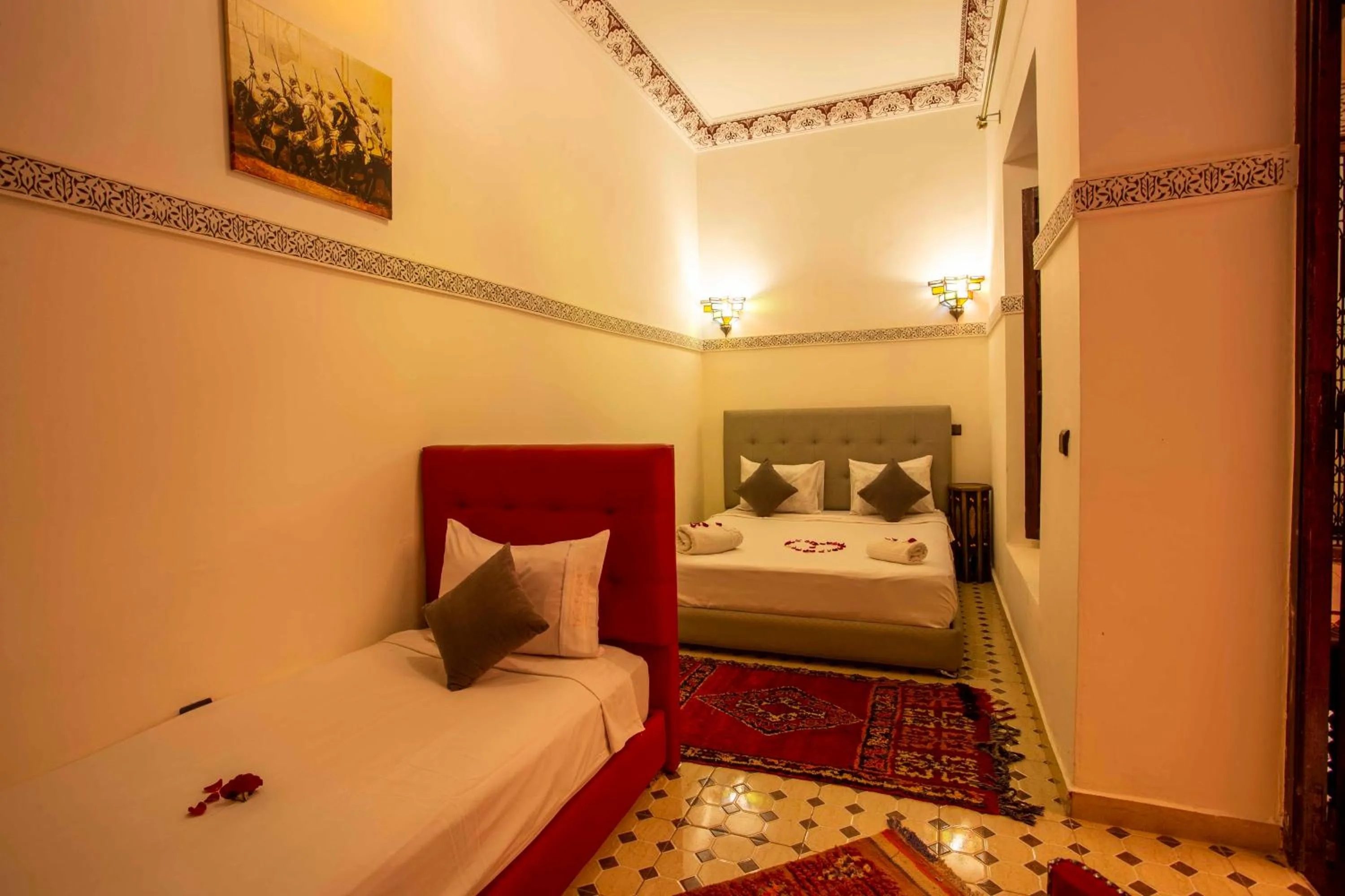 Bed in Riad Aymane