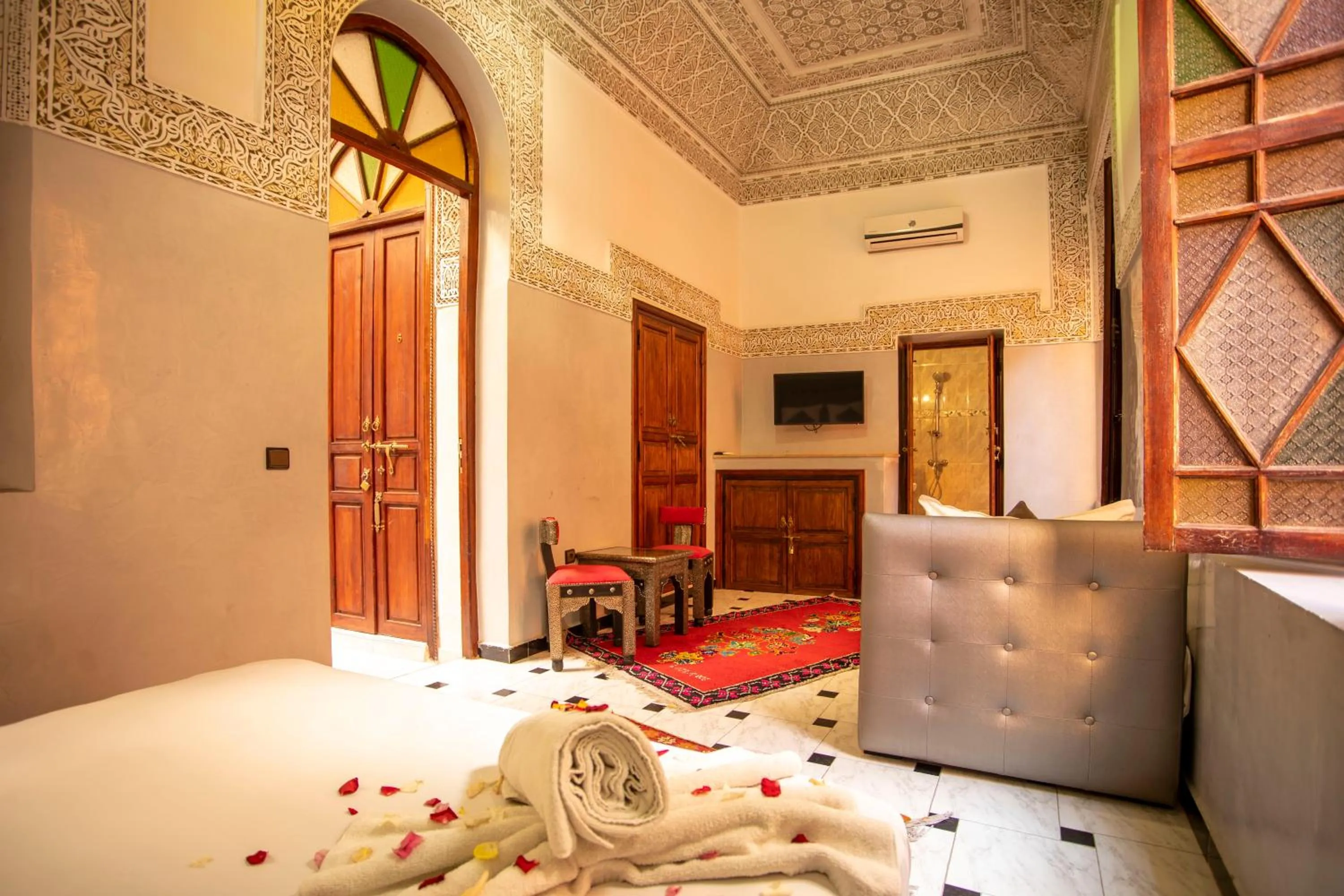 Bed in Riad Aymane