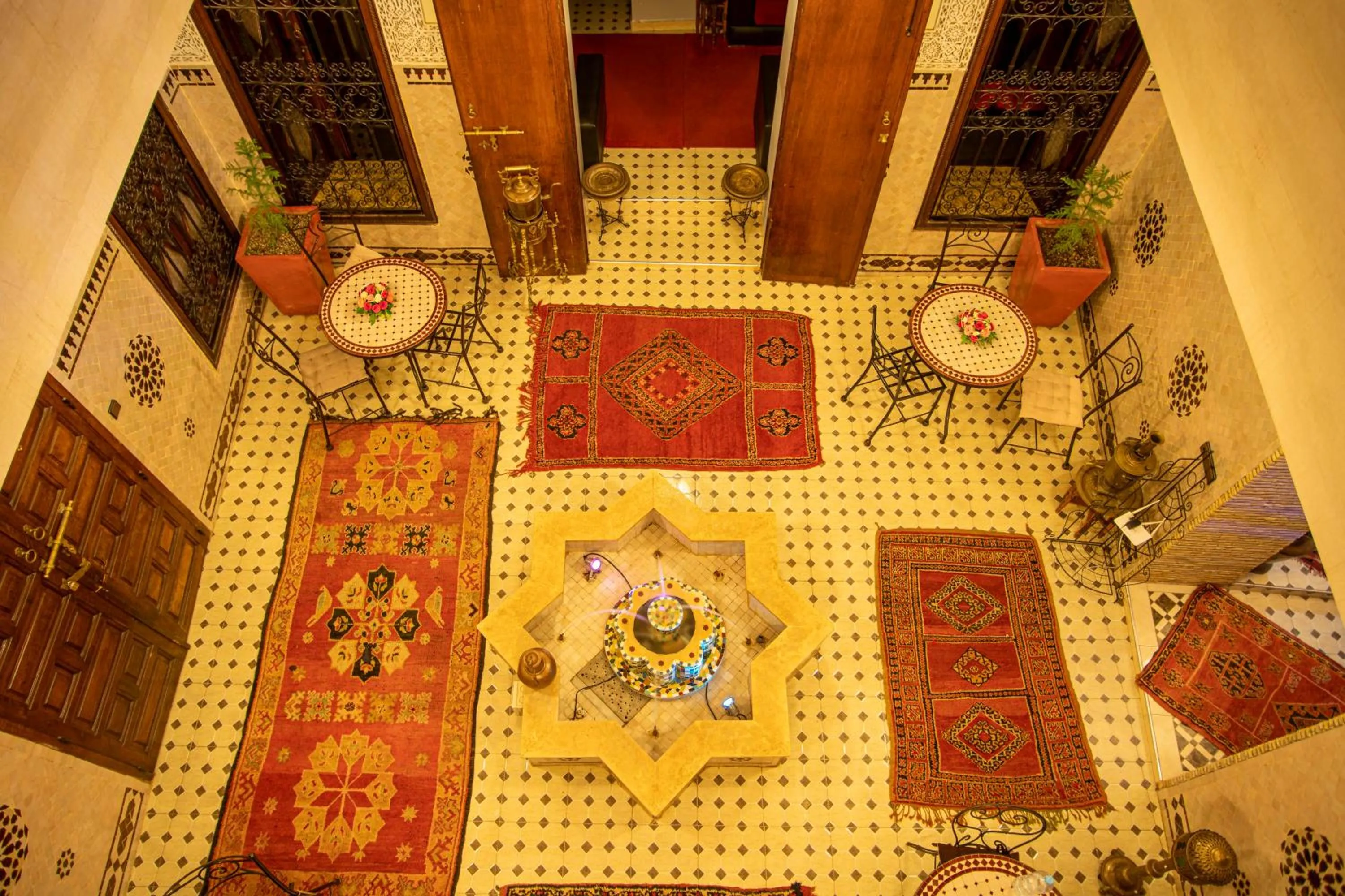Seating area in Riad Aymane