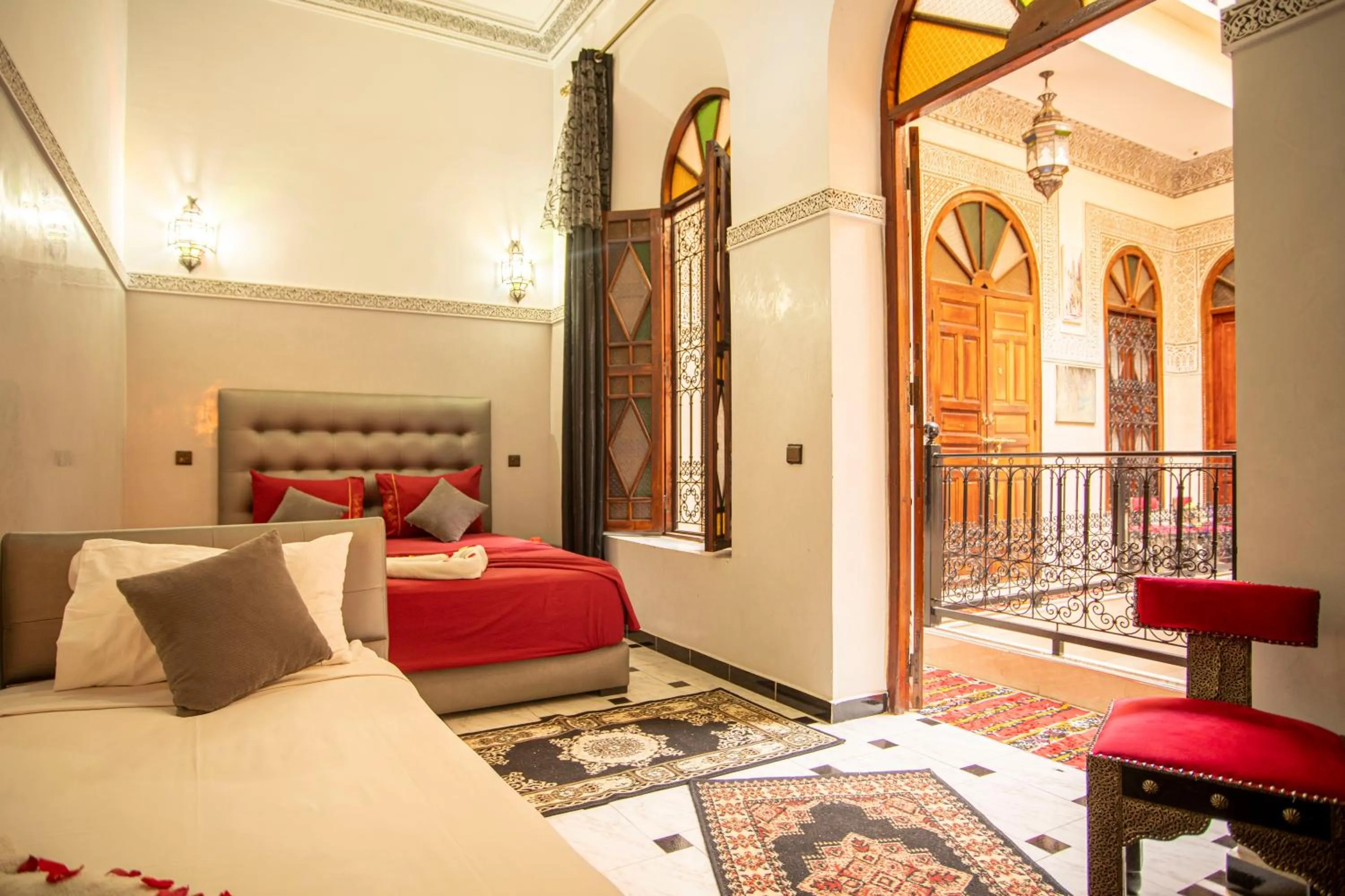 Bed in Riad Aymane