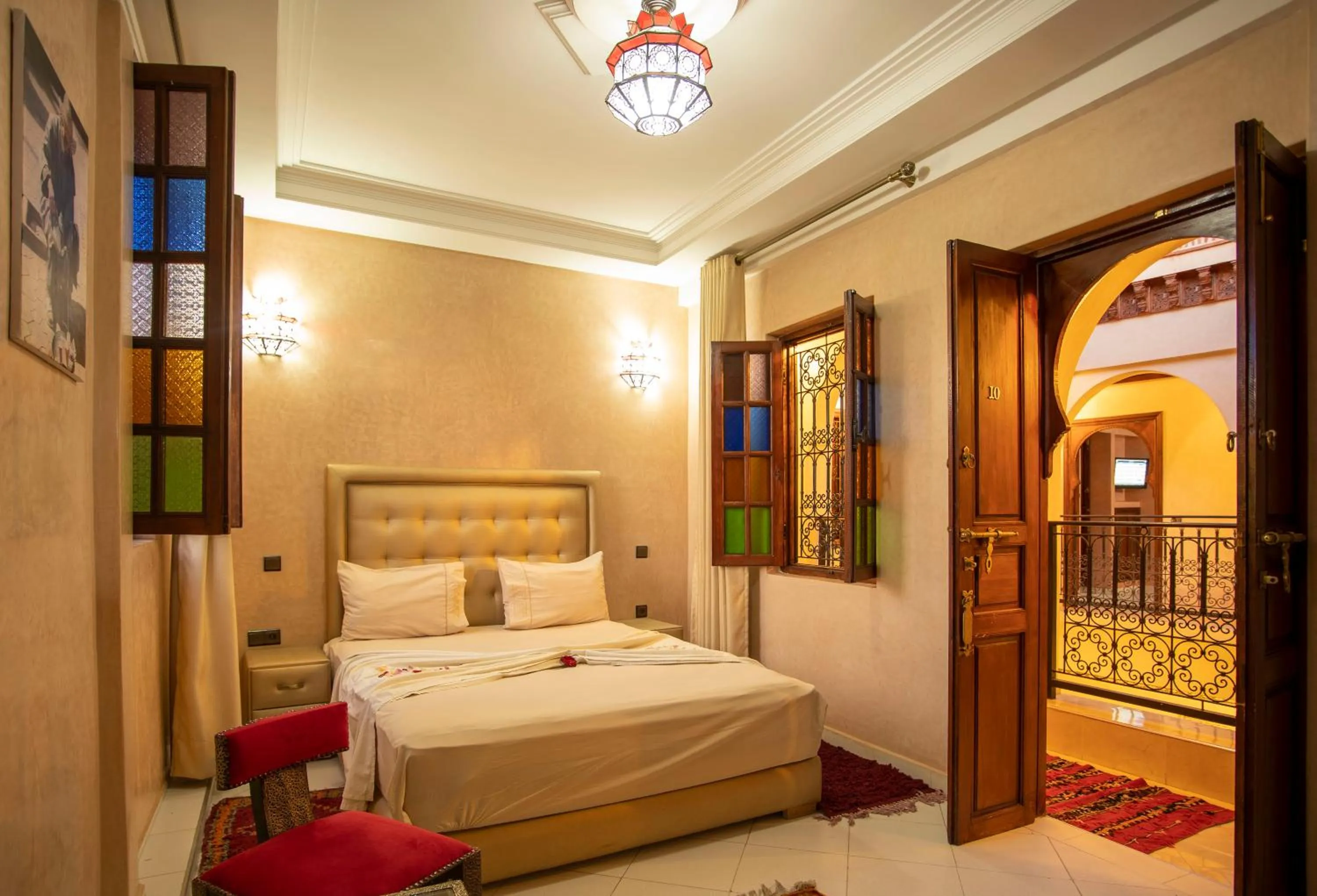 Bed in Riad Aymane