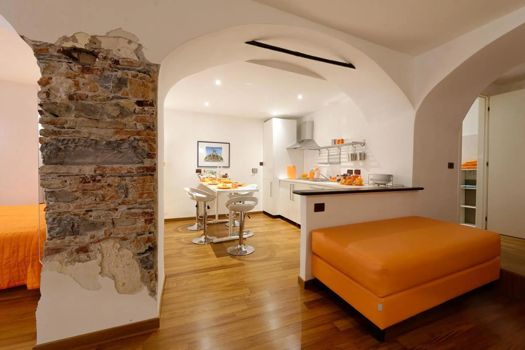 Kitchen or kitchenette, Bed in B&B dell'Acquario
