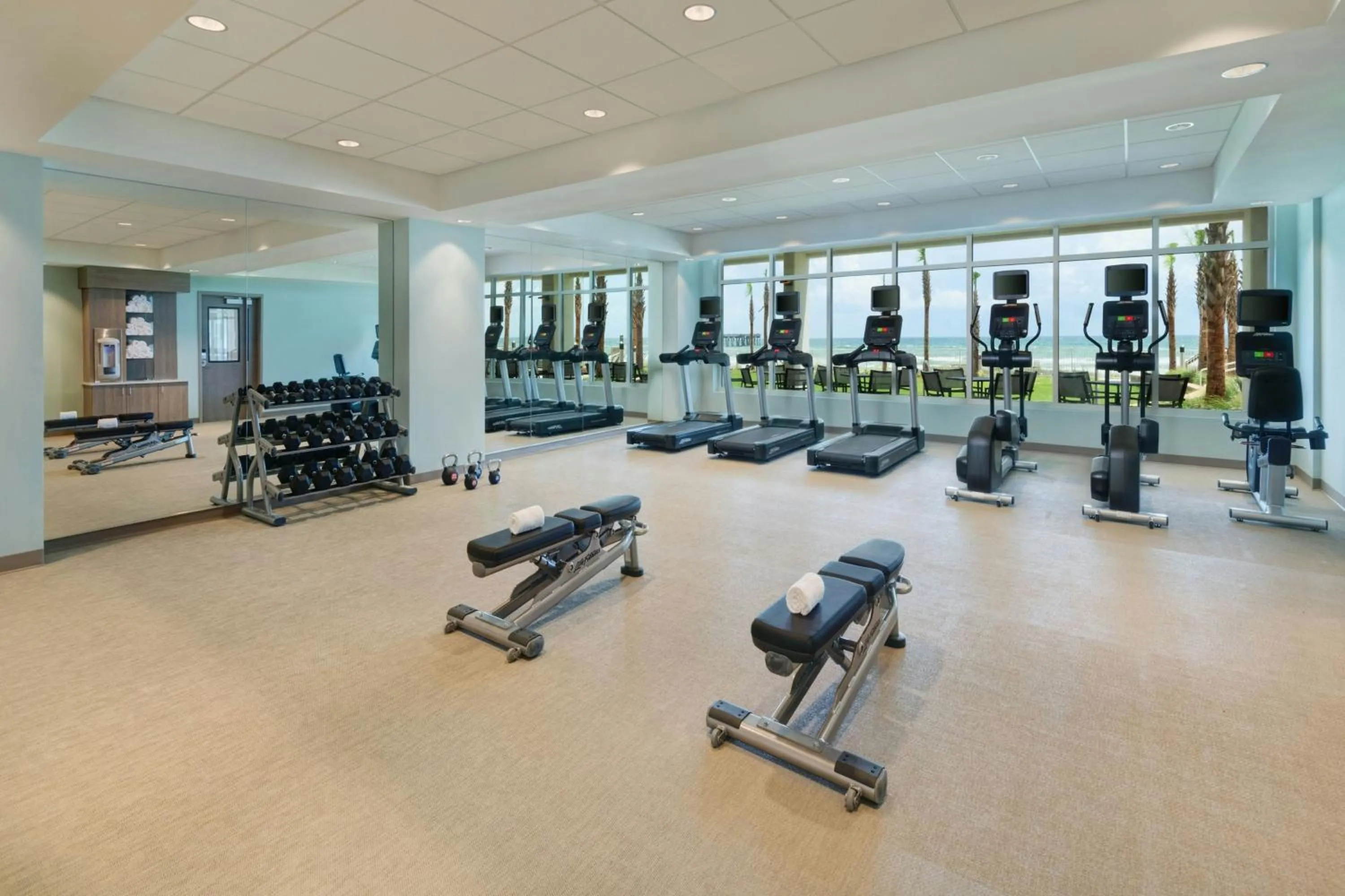 Fitness centre/facilities in SpringHill Suites by Marriott Panama City Beach Beachfront