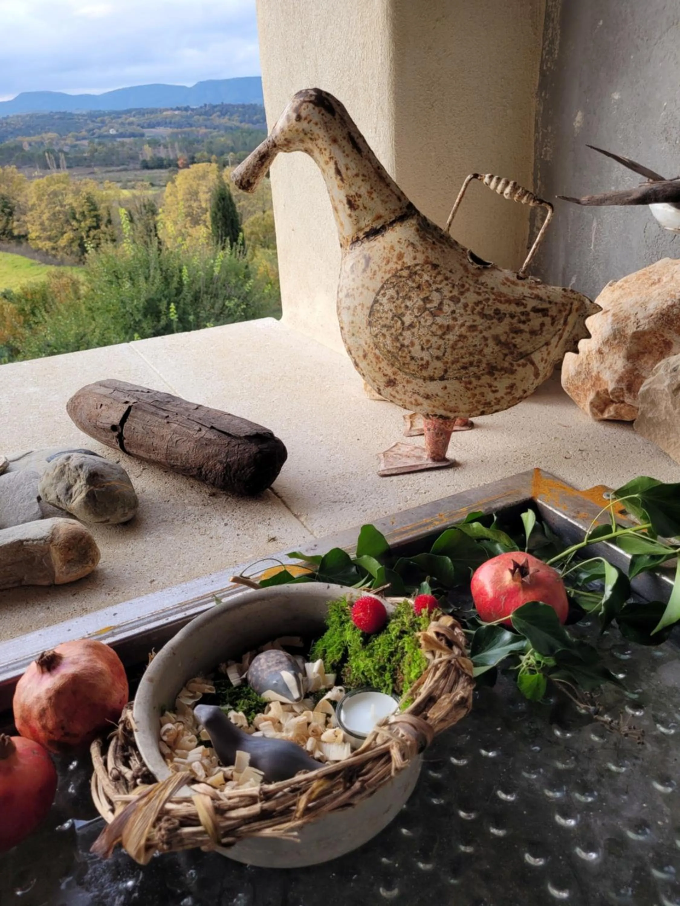 Balcony/Terrace in B&B Champdelaplume
