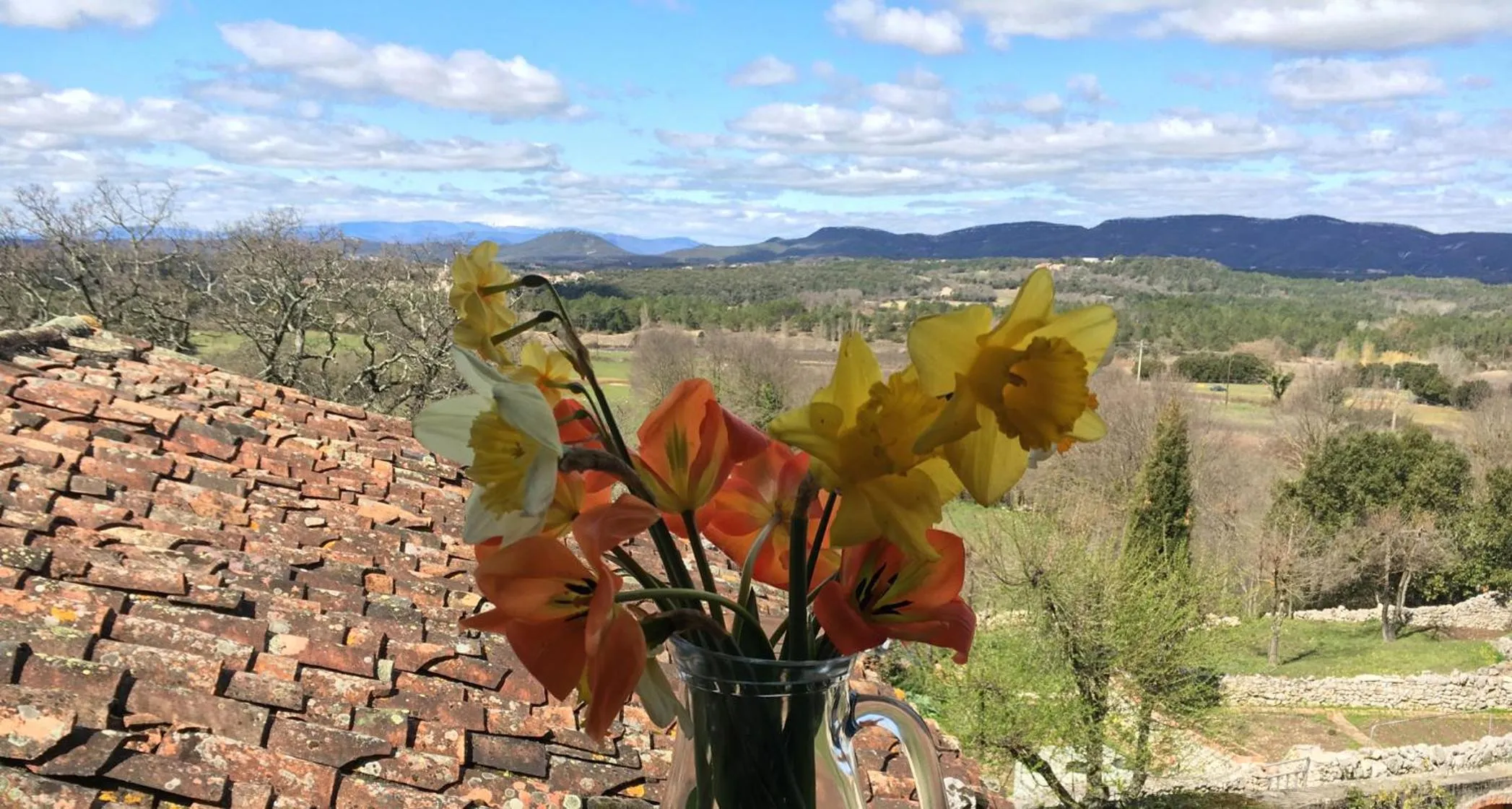 Natural landscape in B&B Champdelaplume