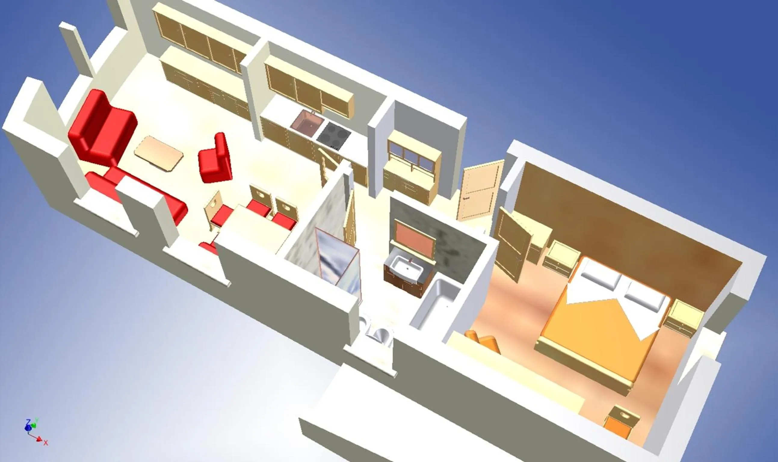 Photo of the whole room, Bed in Appartamenti Residence Pars