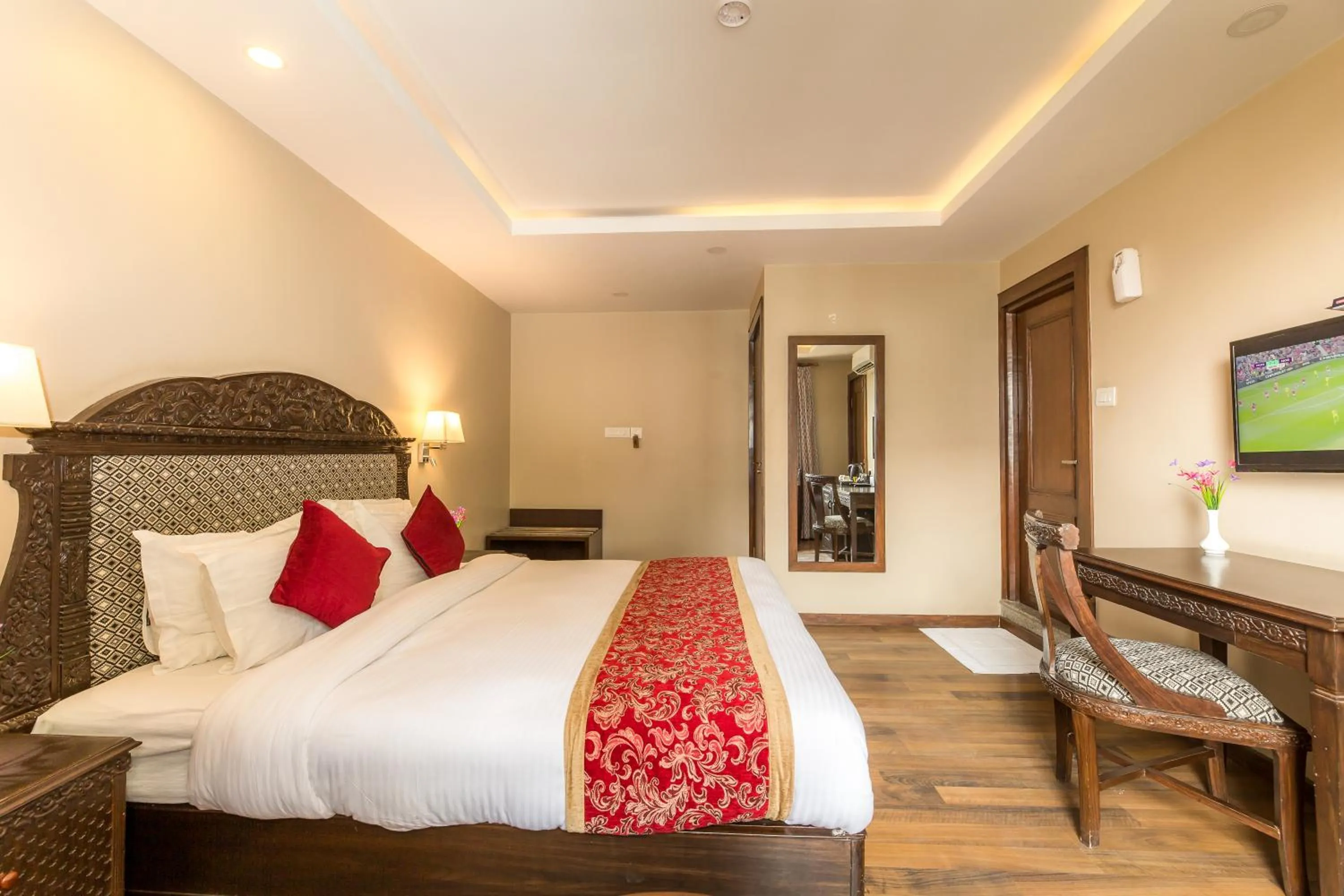 Bed in Himalayan Ghar