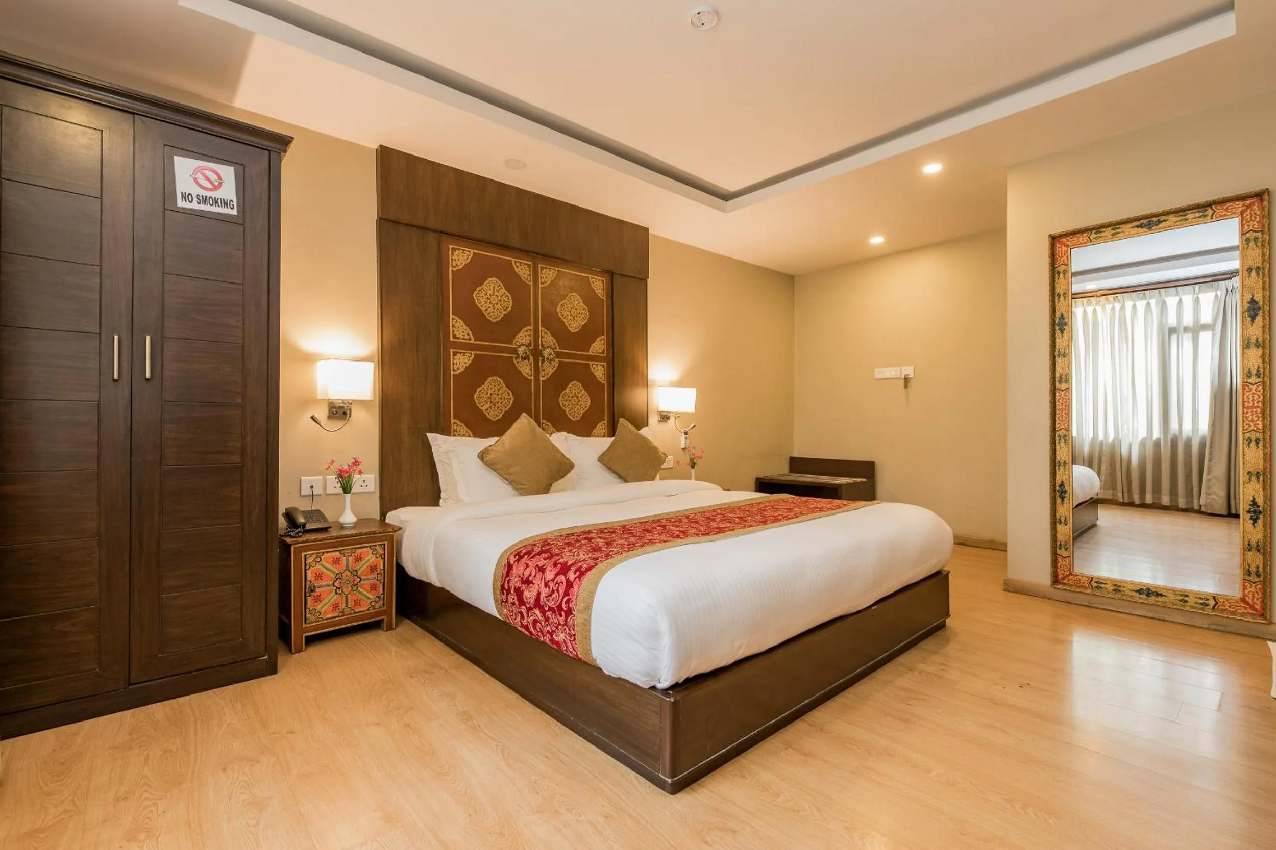 Bed in Himalayan Ghar