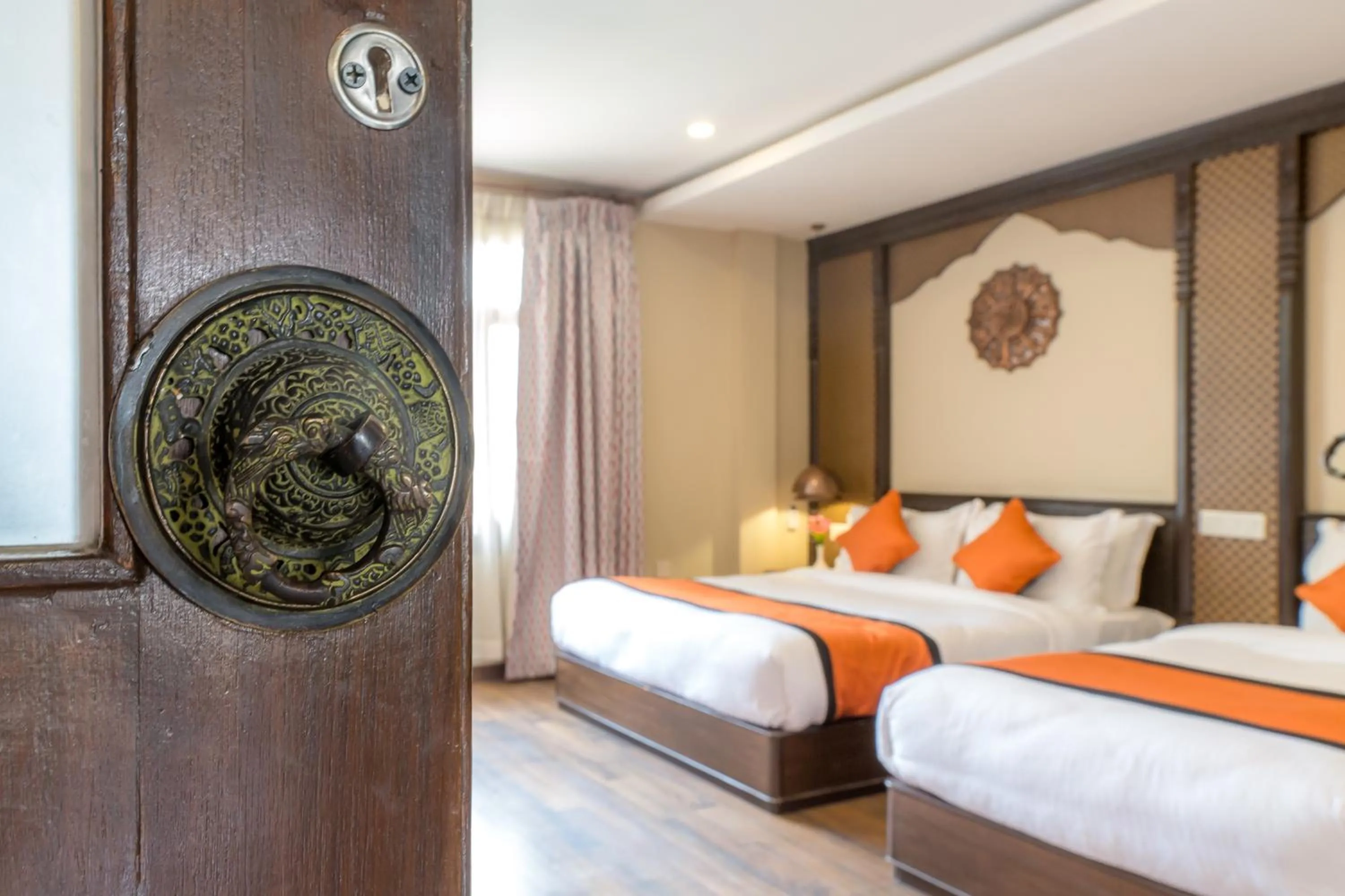 Bed in Himalayan Ghar