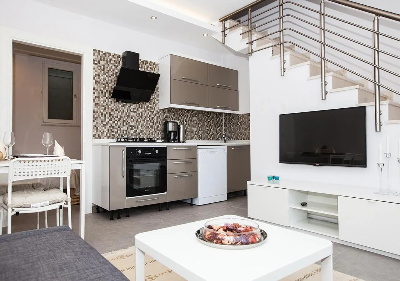 Kitchen or kitchenette in Truemar Hotels & Suites