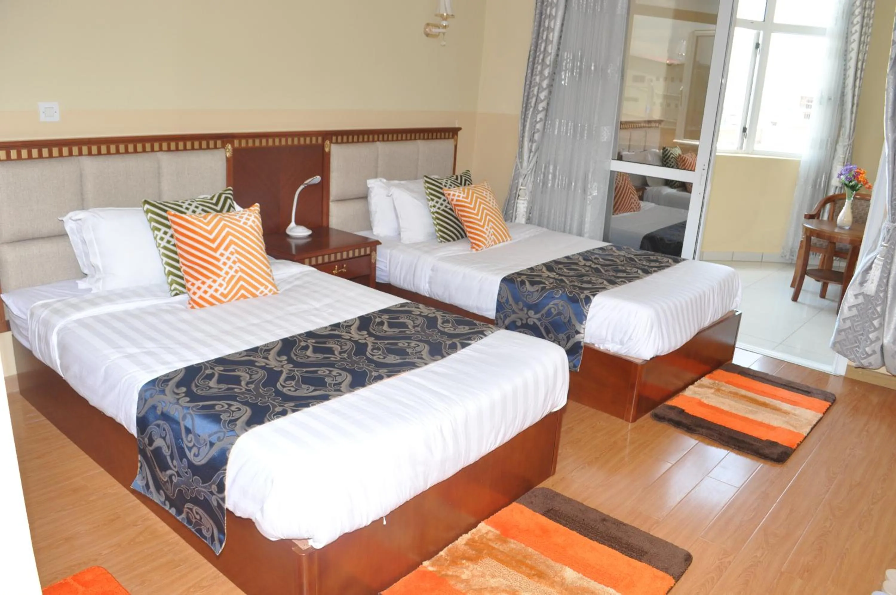 Bed in Hôtel Sky blue Mada