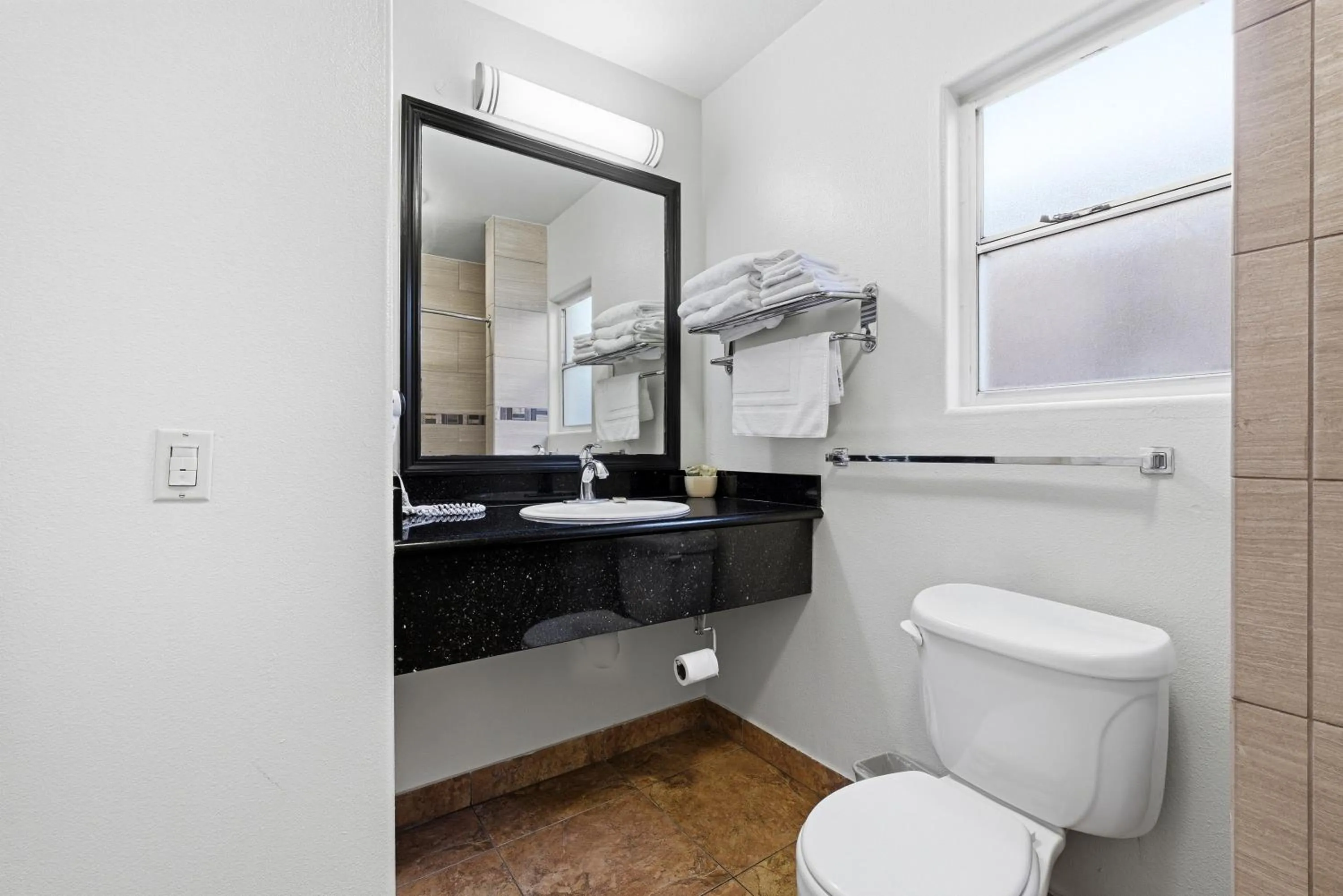 Toilet in Sunset Motel