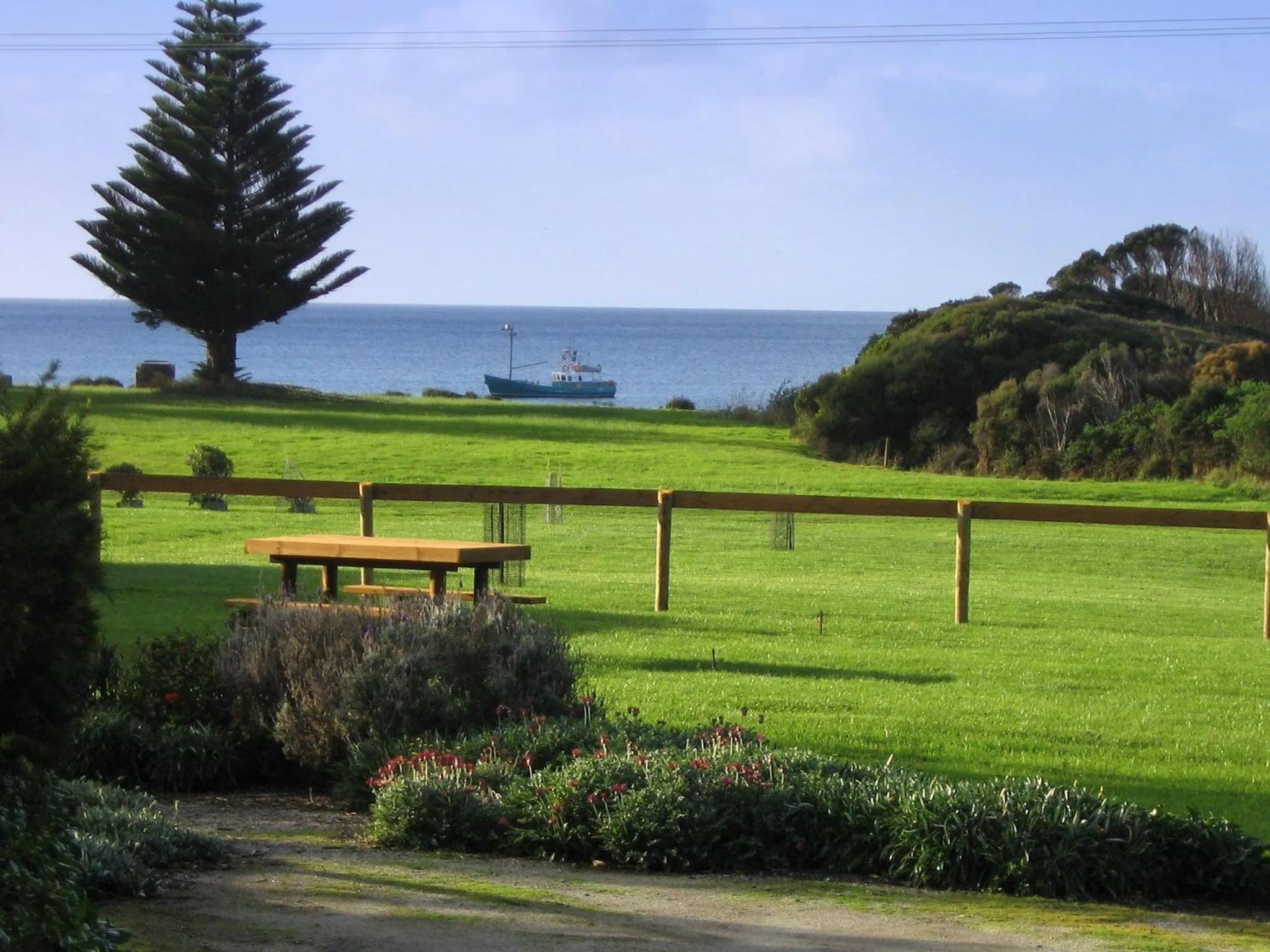 Sea view in King Island Accommodation Cottages