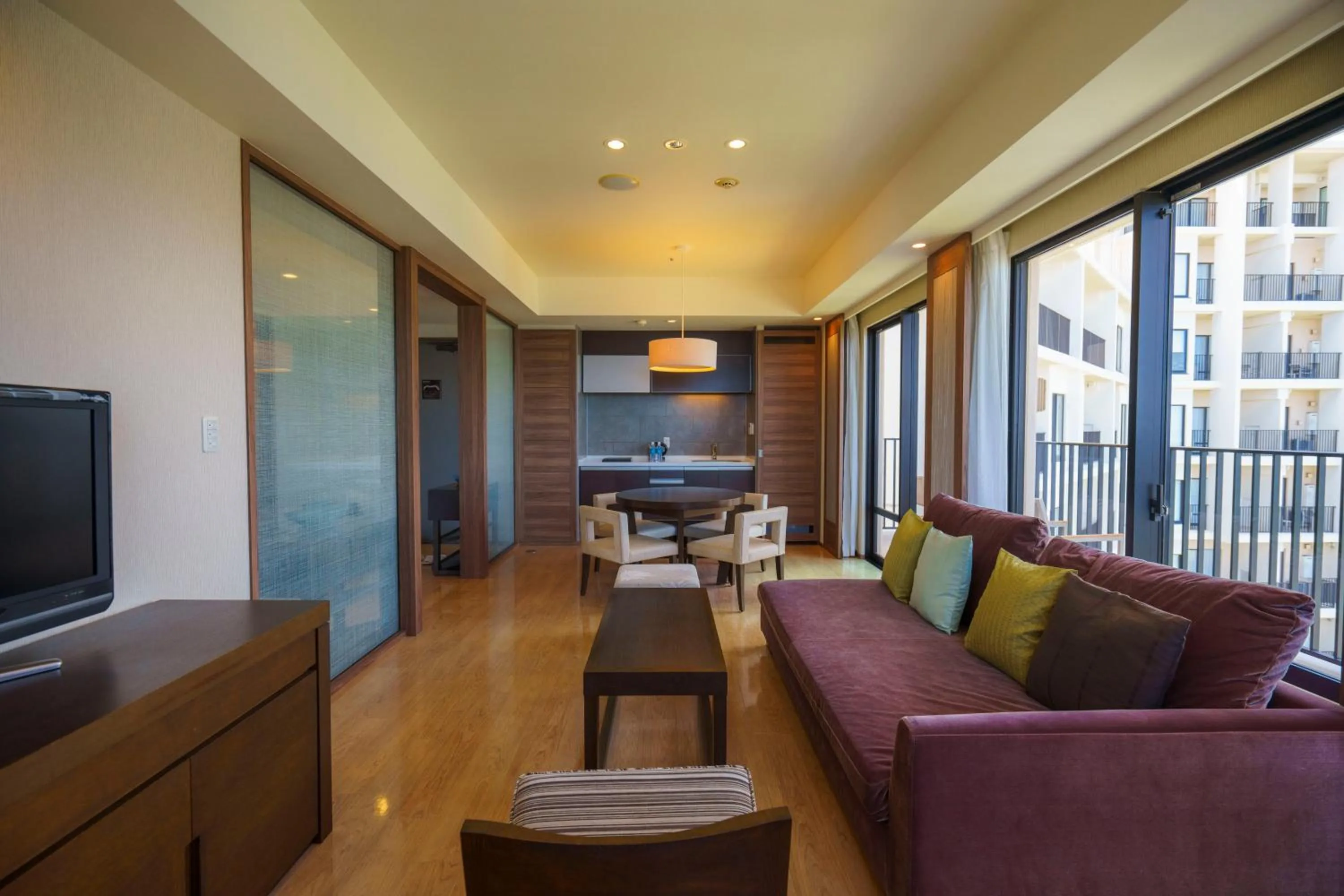 Living room in Moon Ocean Ginowan Hotel & Residence