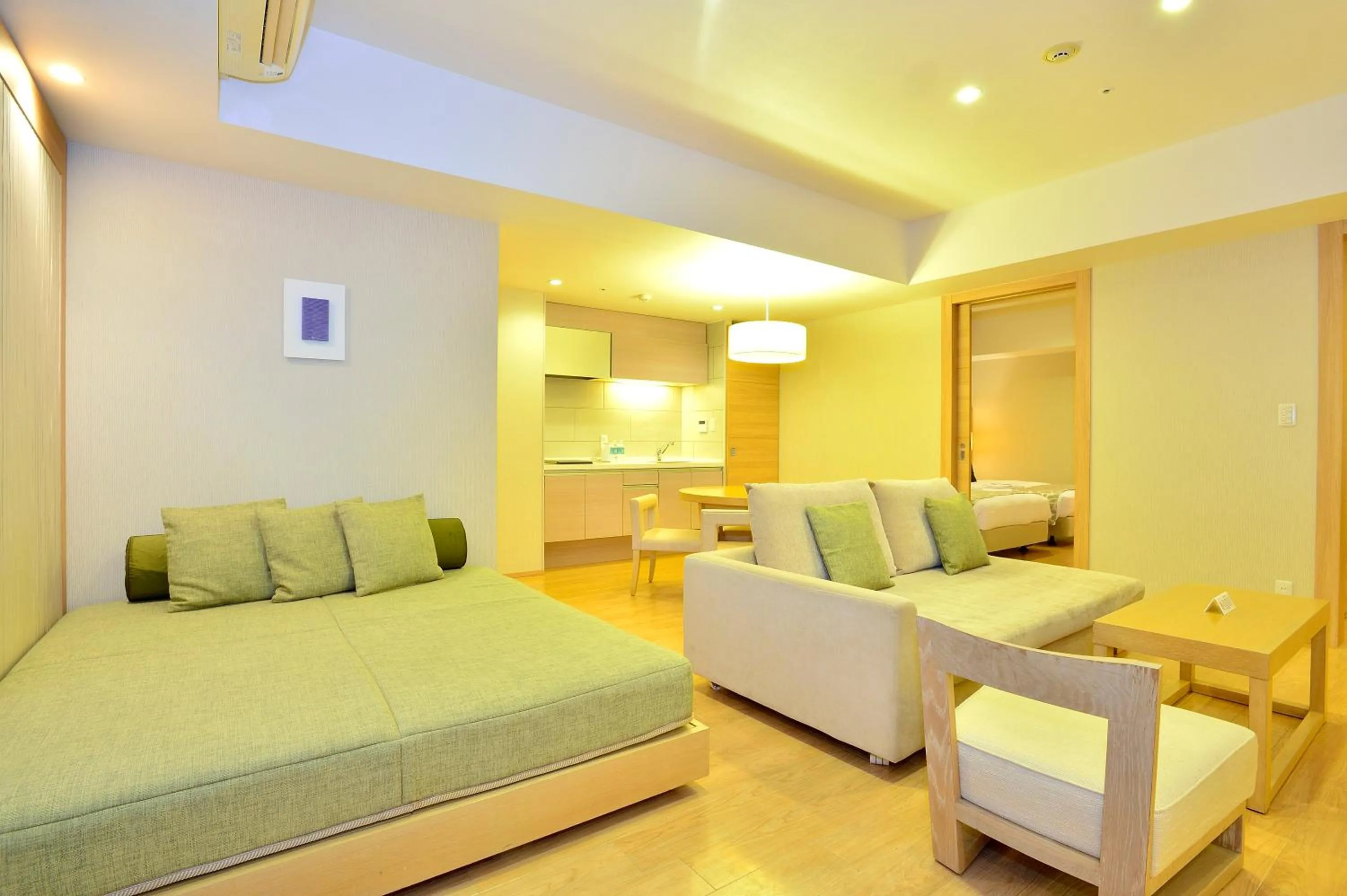 Kitchen or kitchenette in Moon Ocean Ginowan Hotel & Residence
