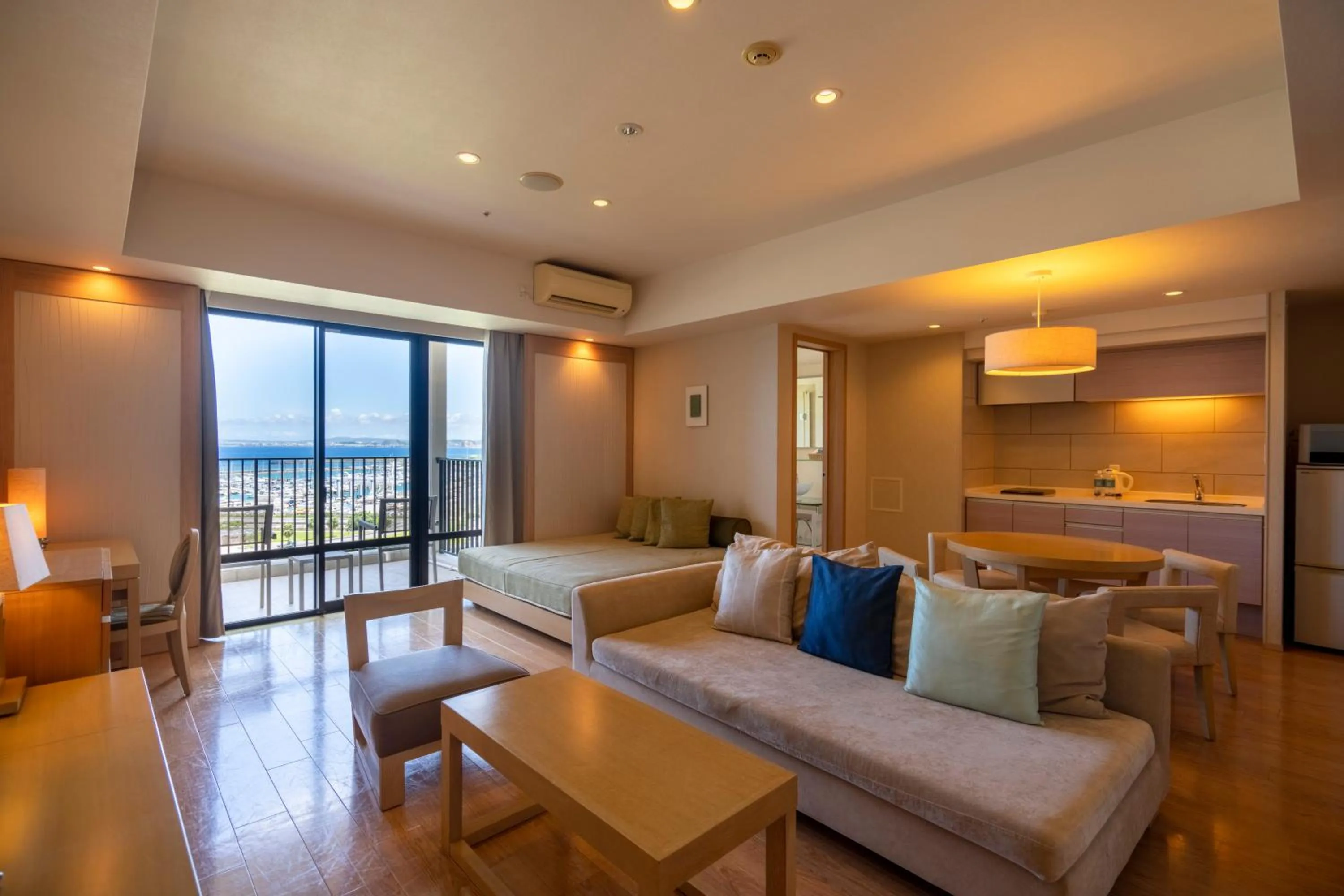 Living room in Moon Ocean Ginowan Hotel & Residence