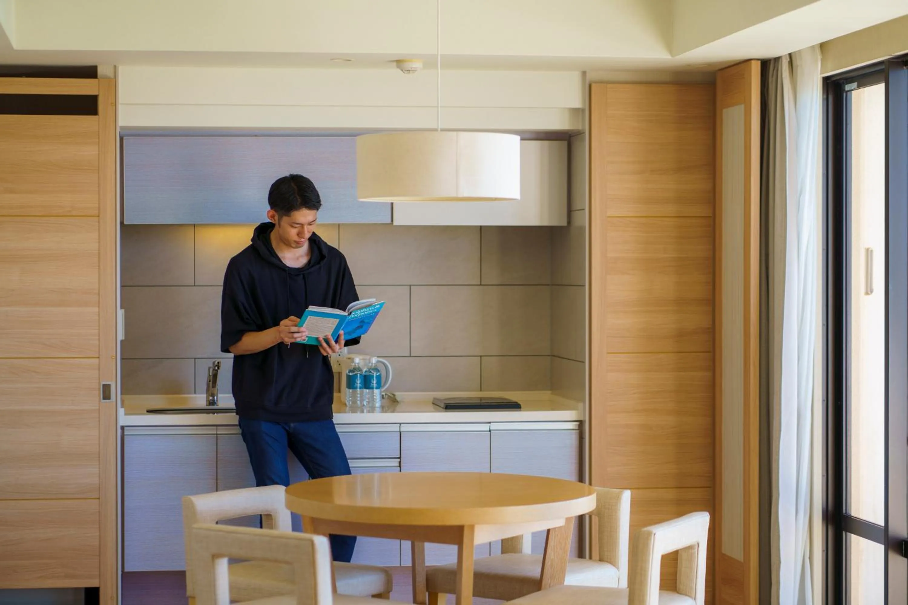 Kitchen or kitchenette in Moon Ocean Ginowan Hotel & Residence