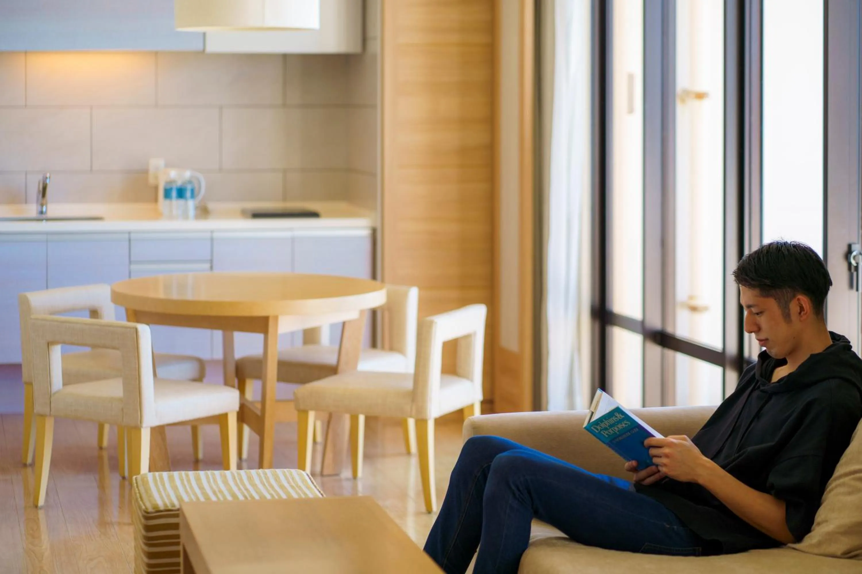 Living room in Moon Ocean Ginowan Hotel & Residence