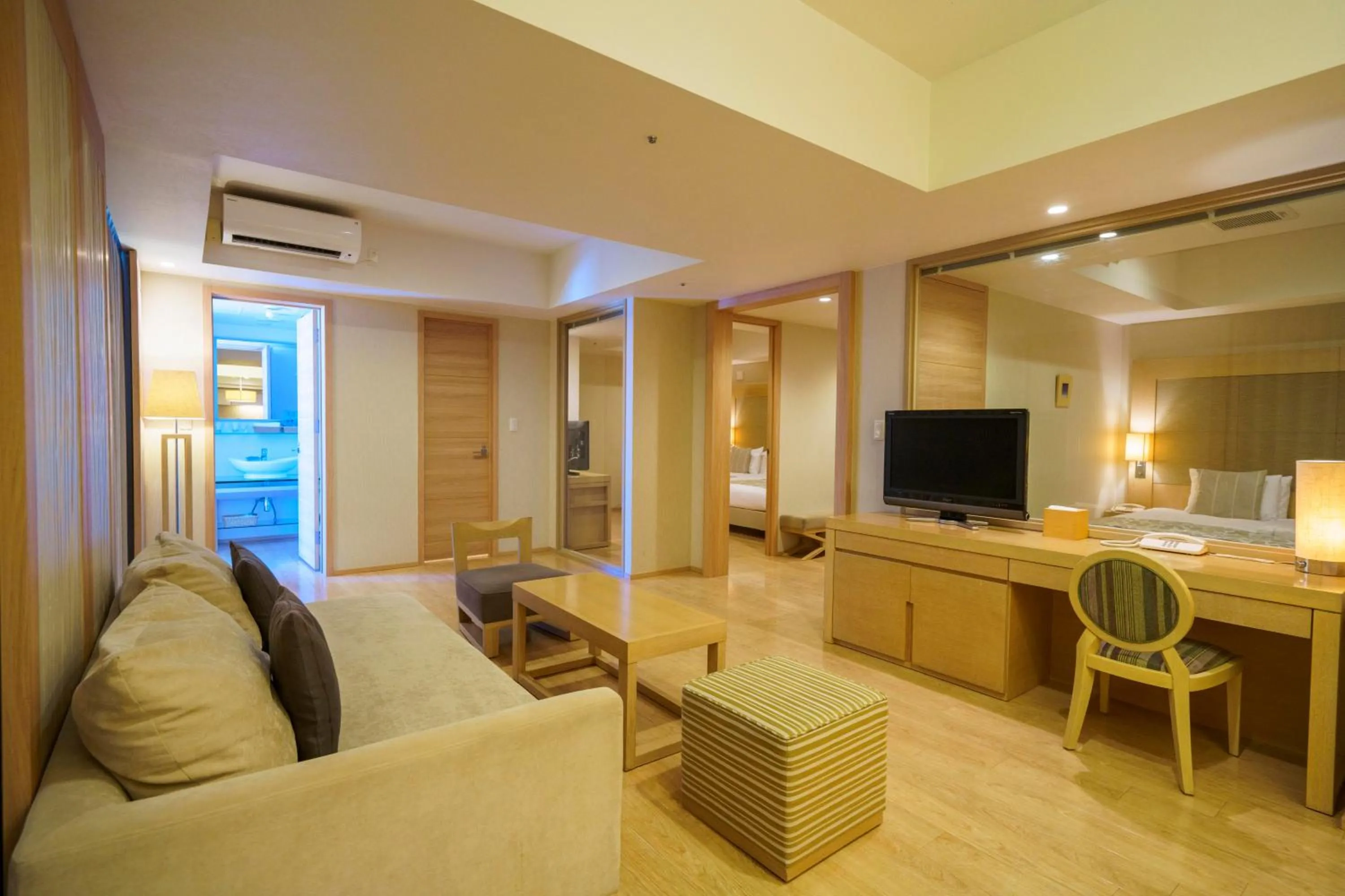 Living room in Moon Ocean Ginowan Hotel & Residence