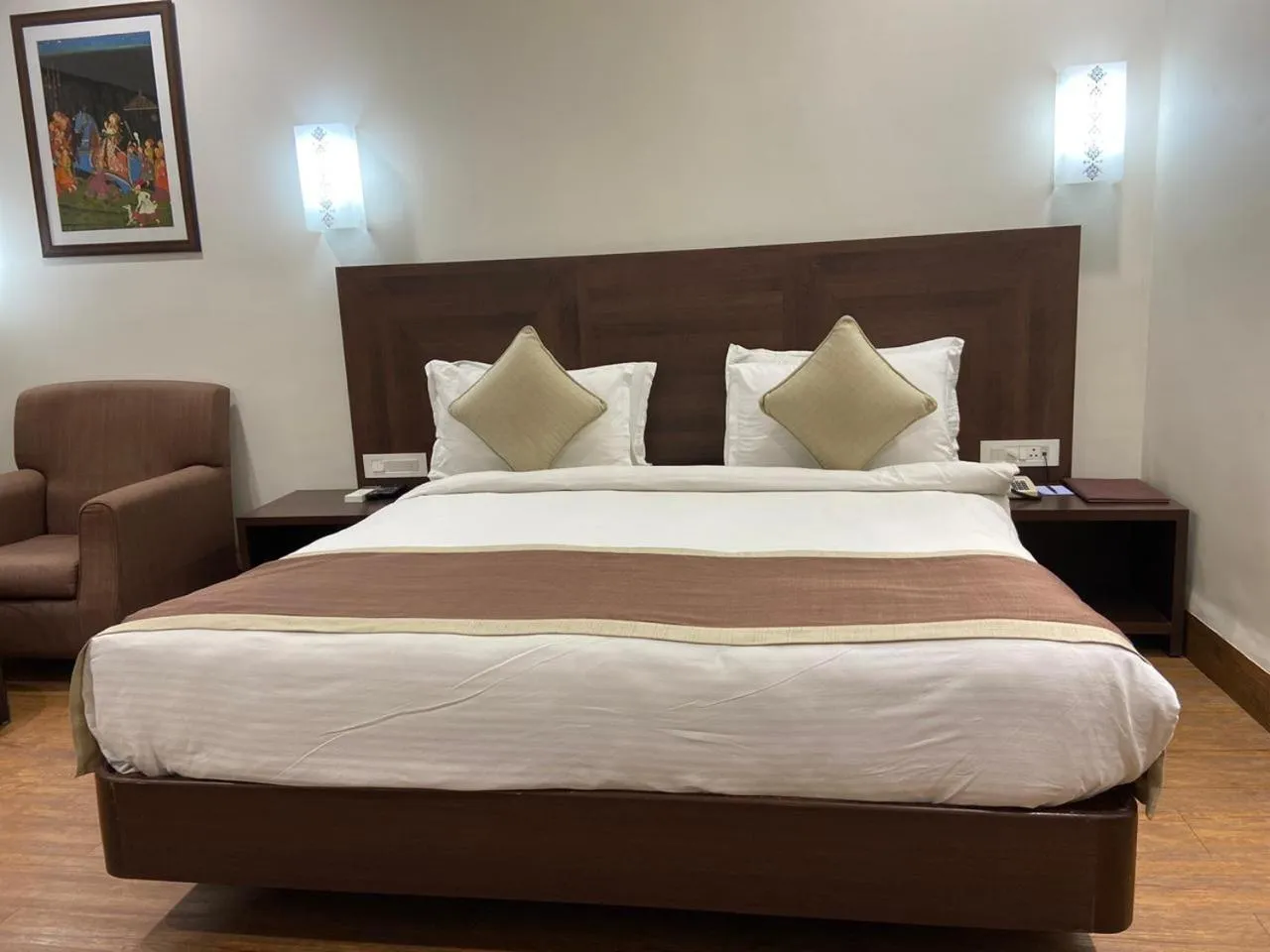 Bed in Chryso Hotels Pvt Ltd