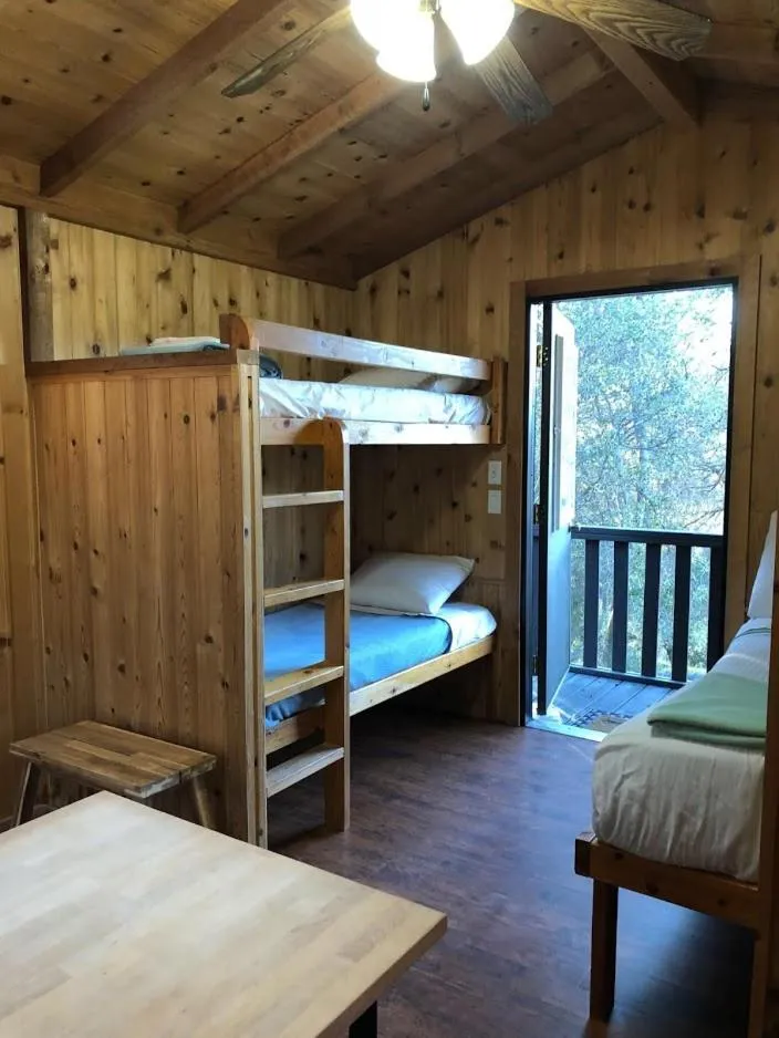 Bed in Yosemite RV Resort