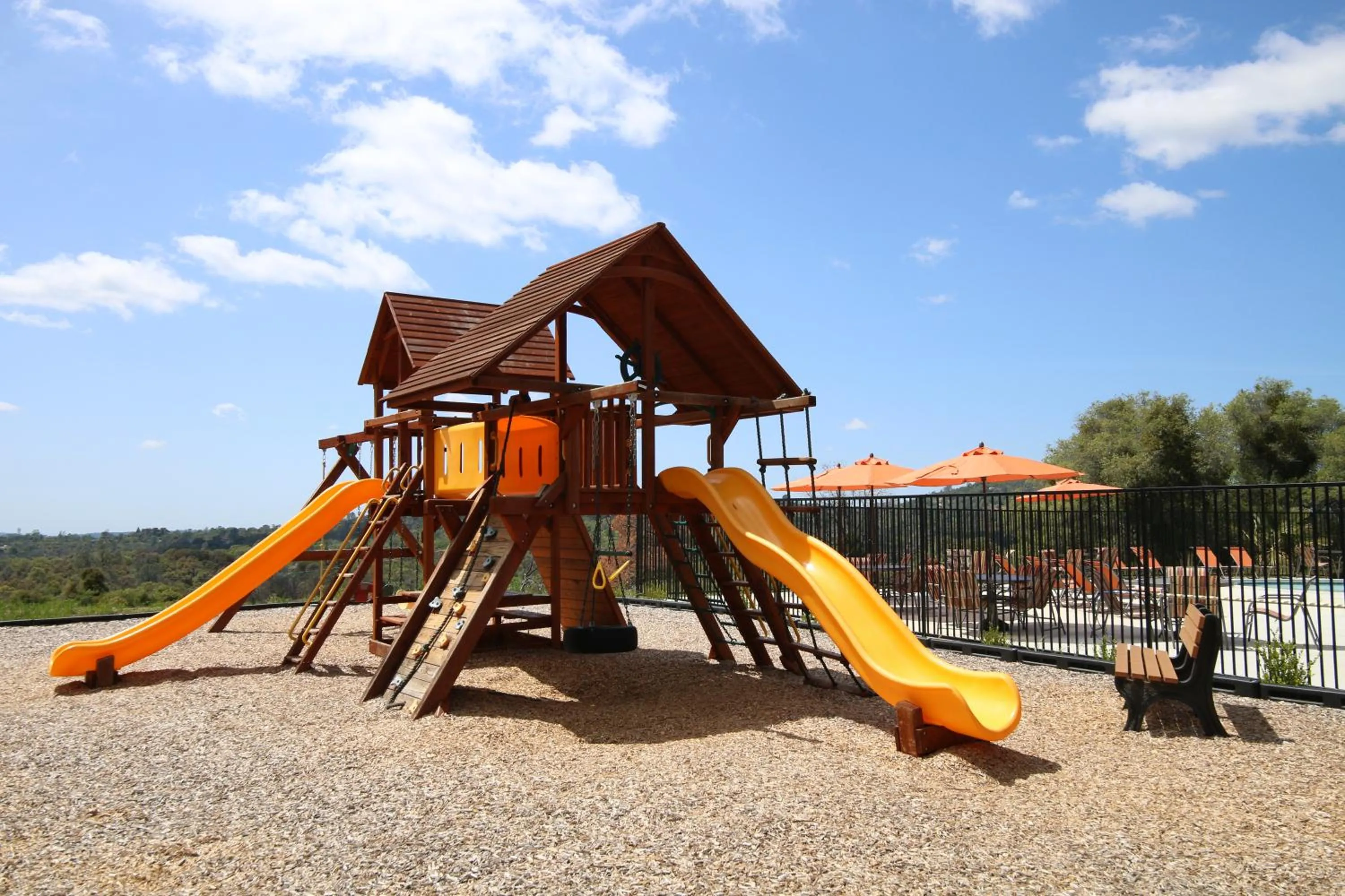 Children play ground in Yosemite RV Resort