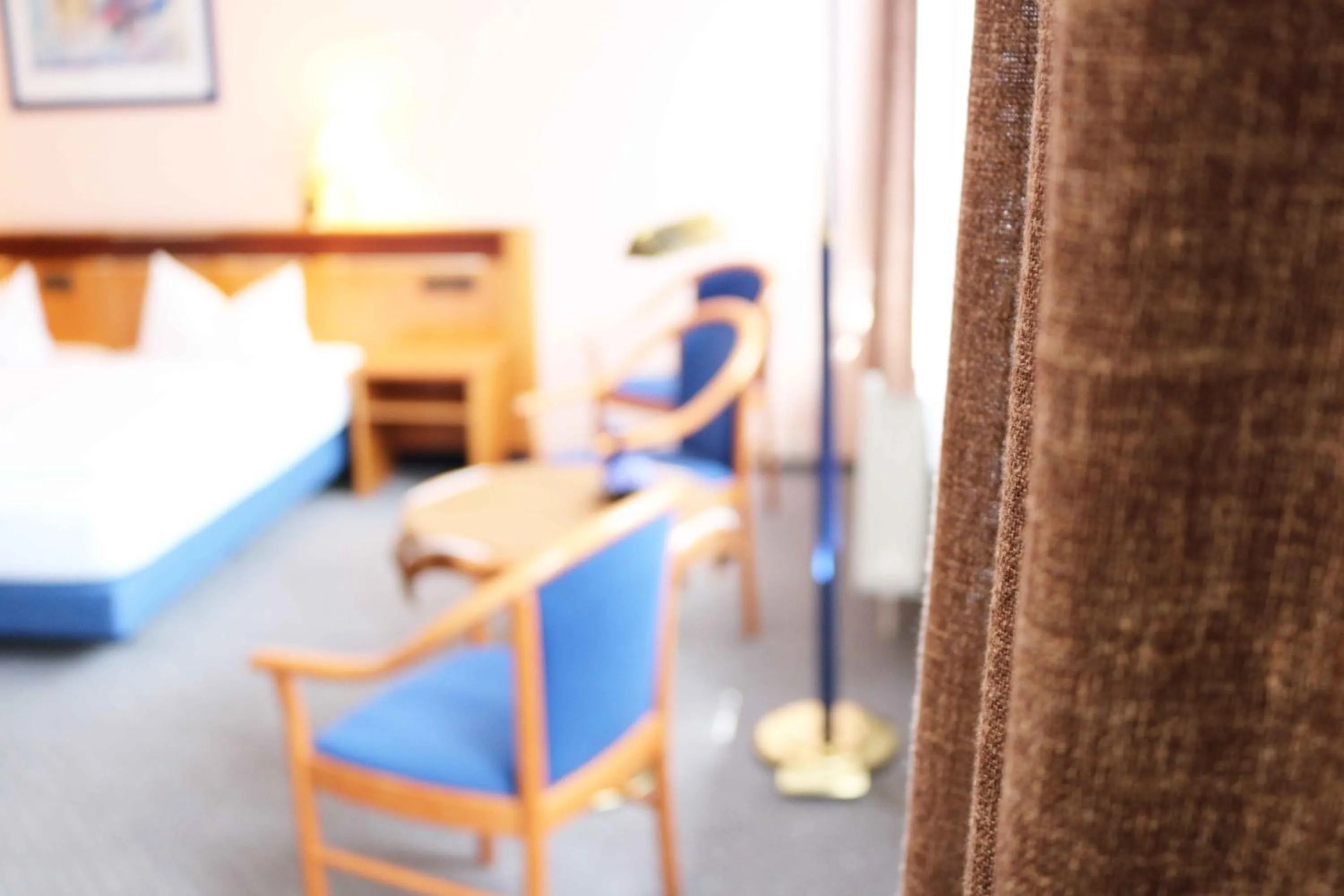 Seating area, Bed in Landhotel Zum Hirsch